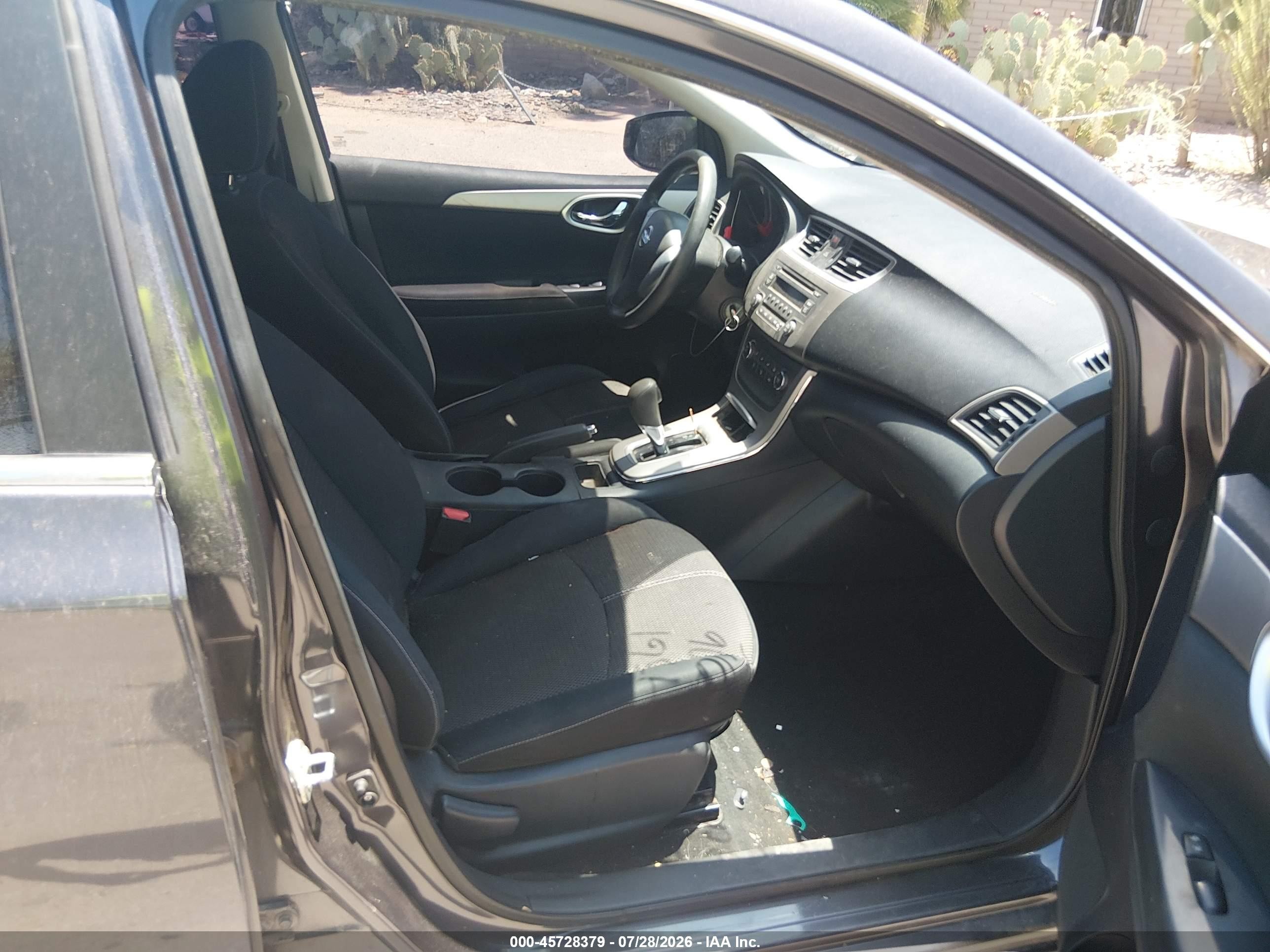 2014 Nissan Sentra S Gray vin: 3N1AB7AP4EL681358