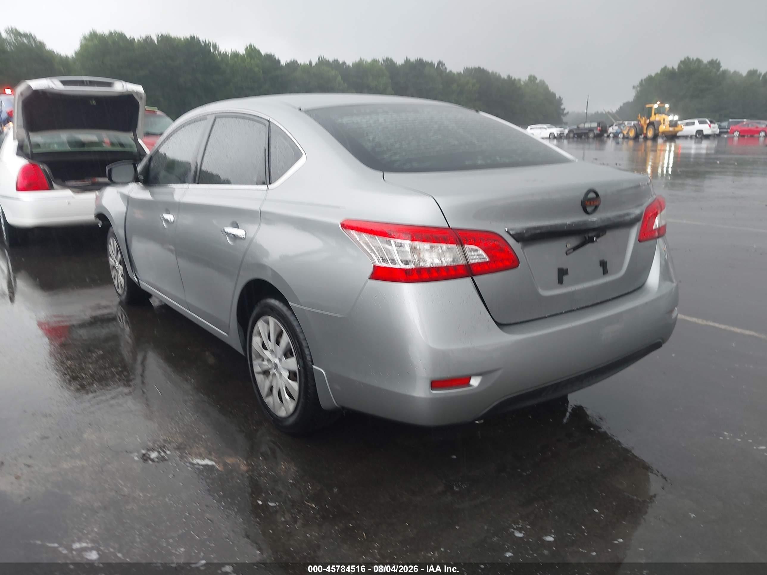 2014 Nissan Sentra S Silver vin: 3N1AB7AP4EL685247
