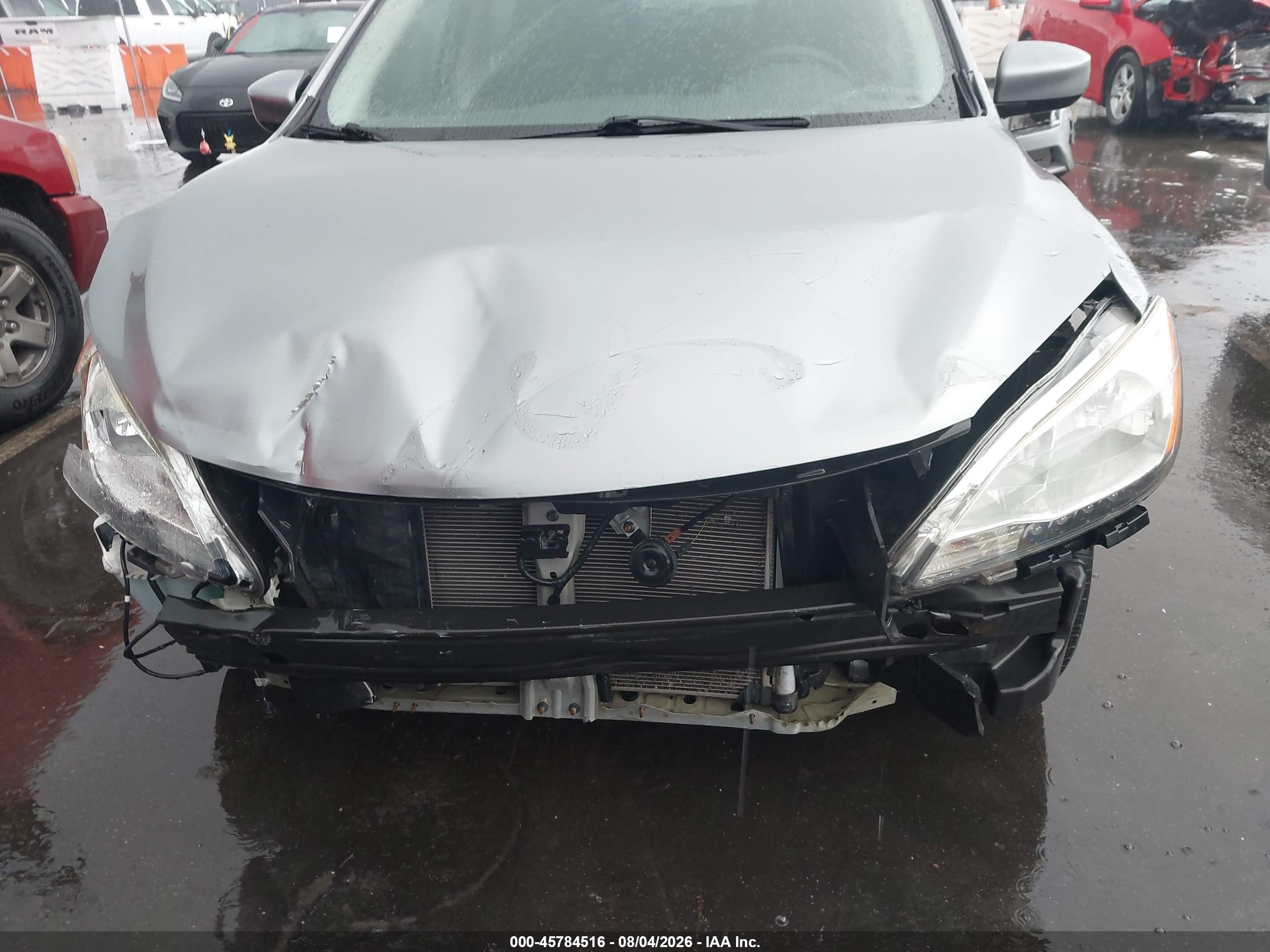 2014 Nissan Sentra S Silver vin: 3N1AB7AP4EL685247