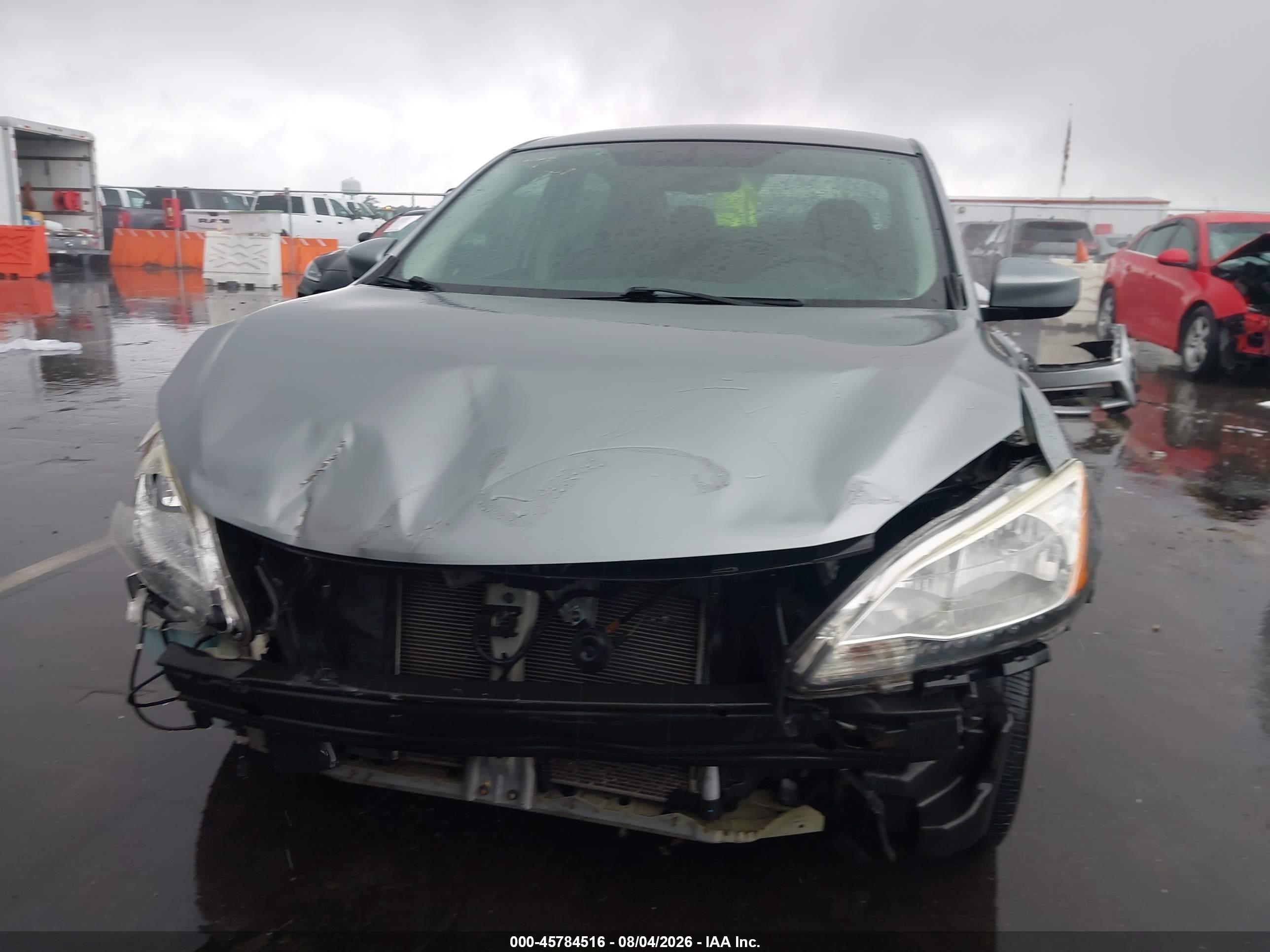 2014 Nissan Sentra S Silver vin: 3N1AB7AP4EL685247