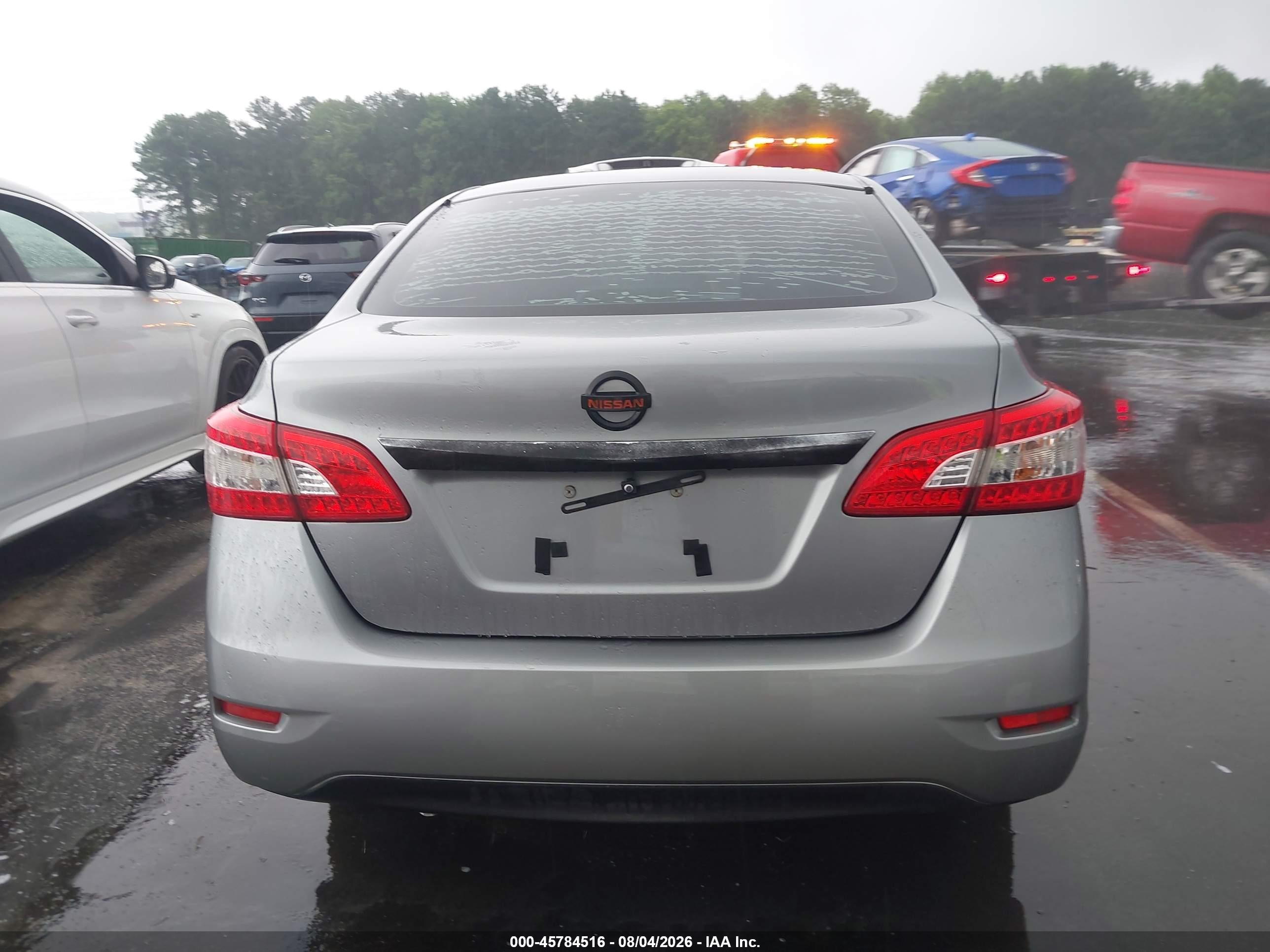 2014 Nissan Sentra S Silver vin: 3N1AB7AP4EL685247