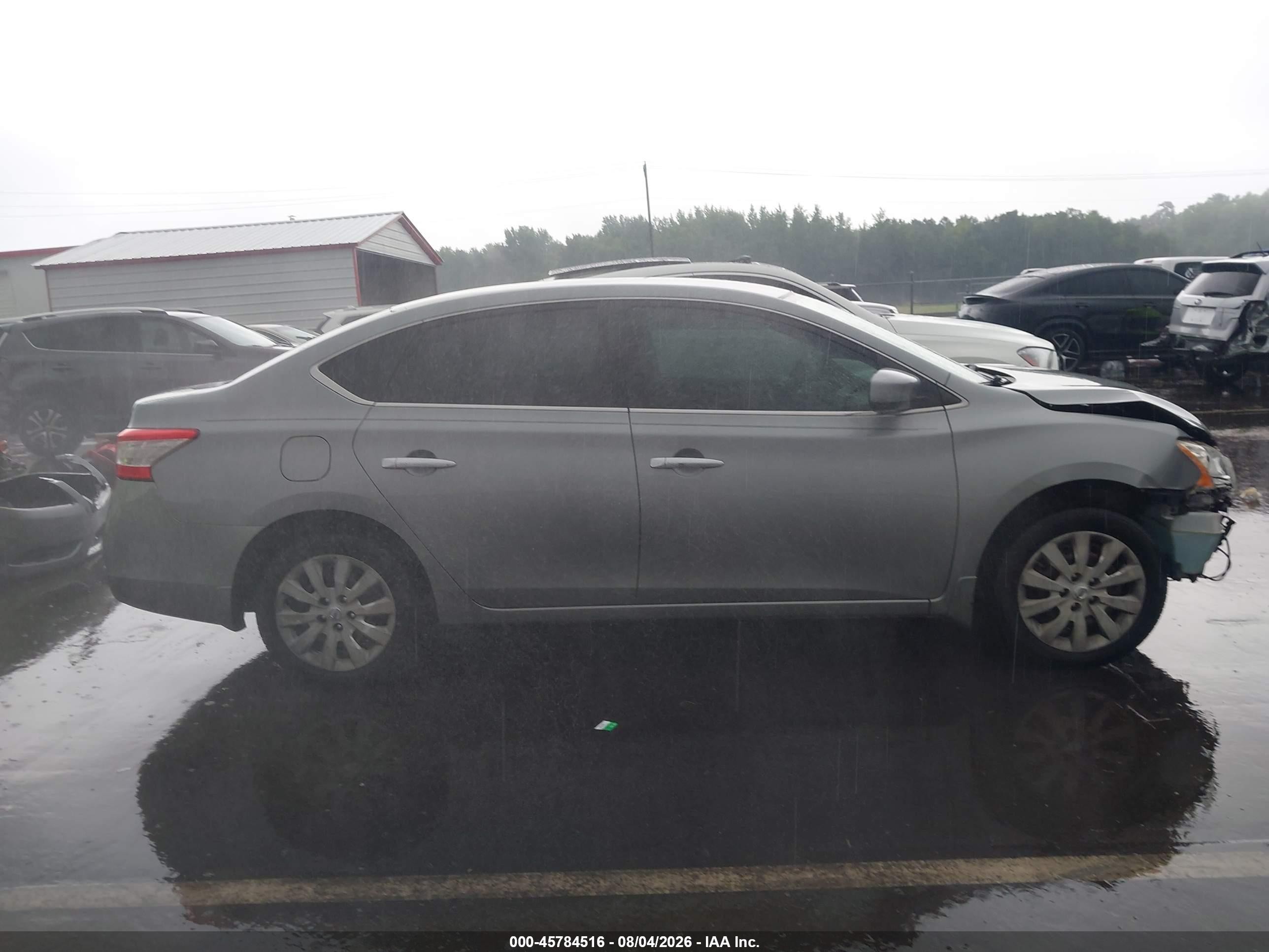 2014 Nissan Sentra S Silver vin: 3N1AB7AP4EL685247