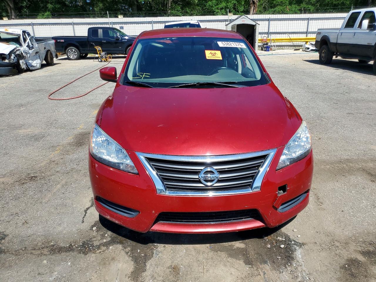 2014 Nissan Sentra S Красный vin: 3N1AB7AP4EL692960