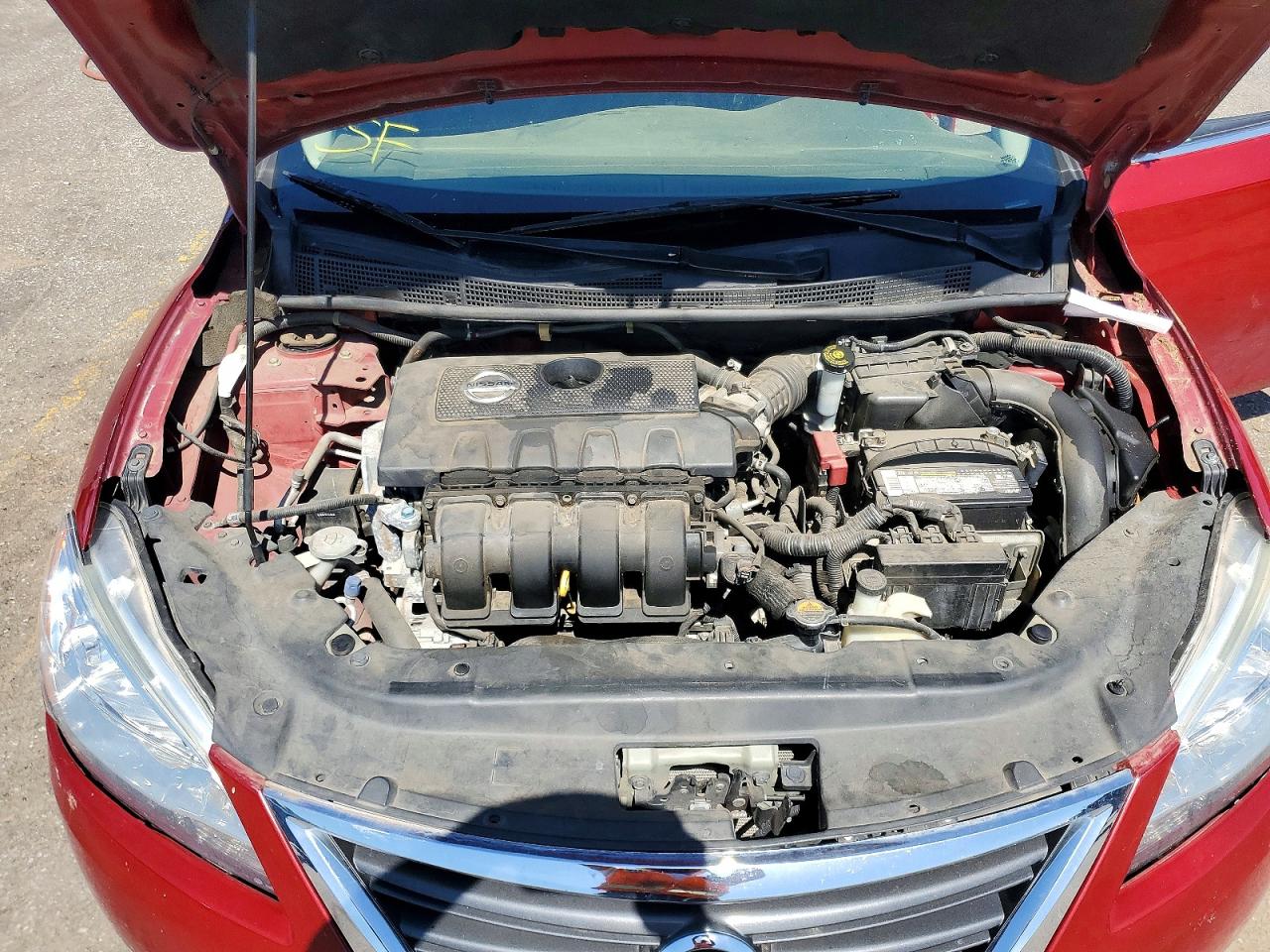 2014 Nissan Sentra S Красный vin: 3N1AB7AP4EL692960