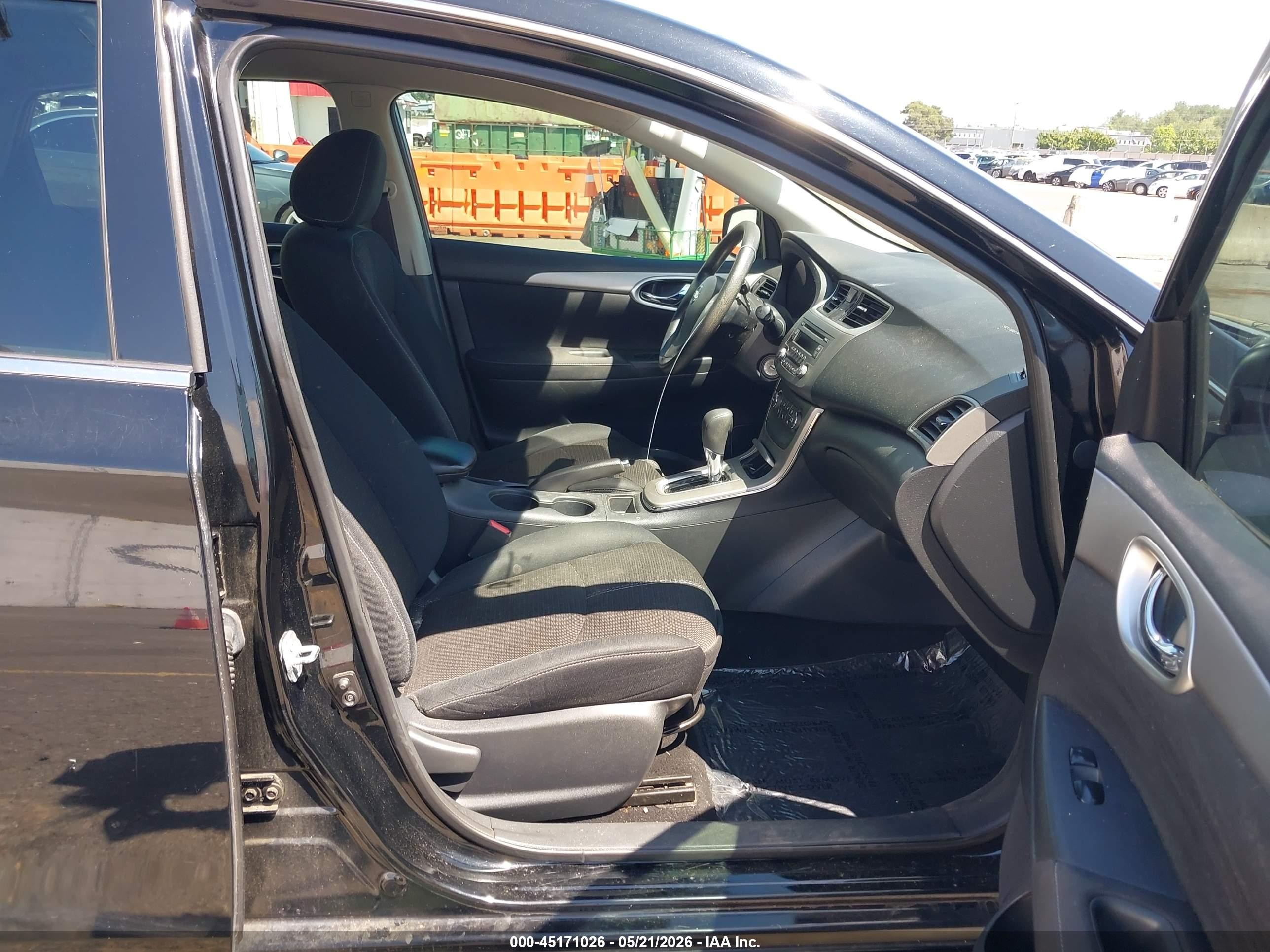 2014 Nissan Sentra S Black vin: 3N1AB7AP4EL697818