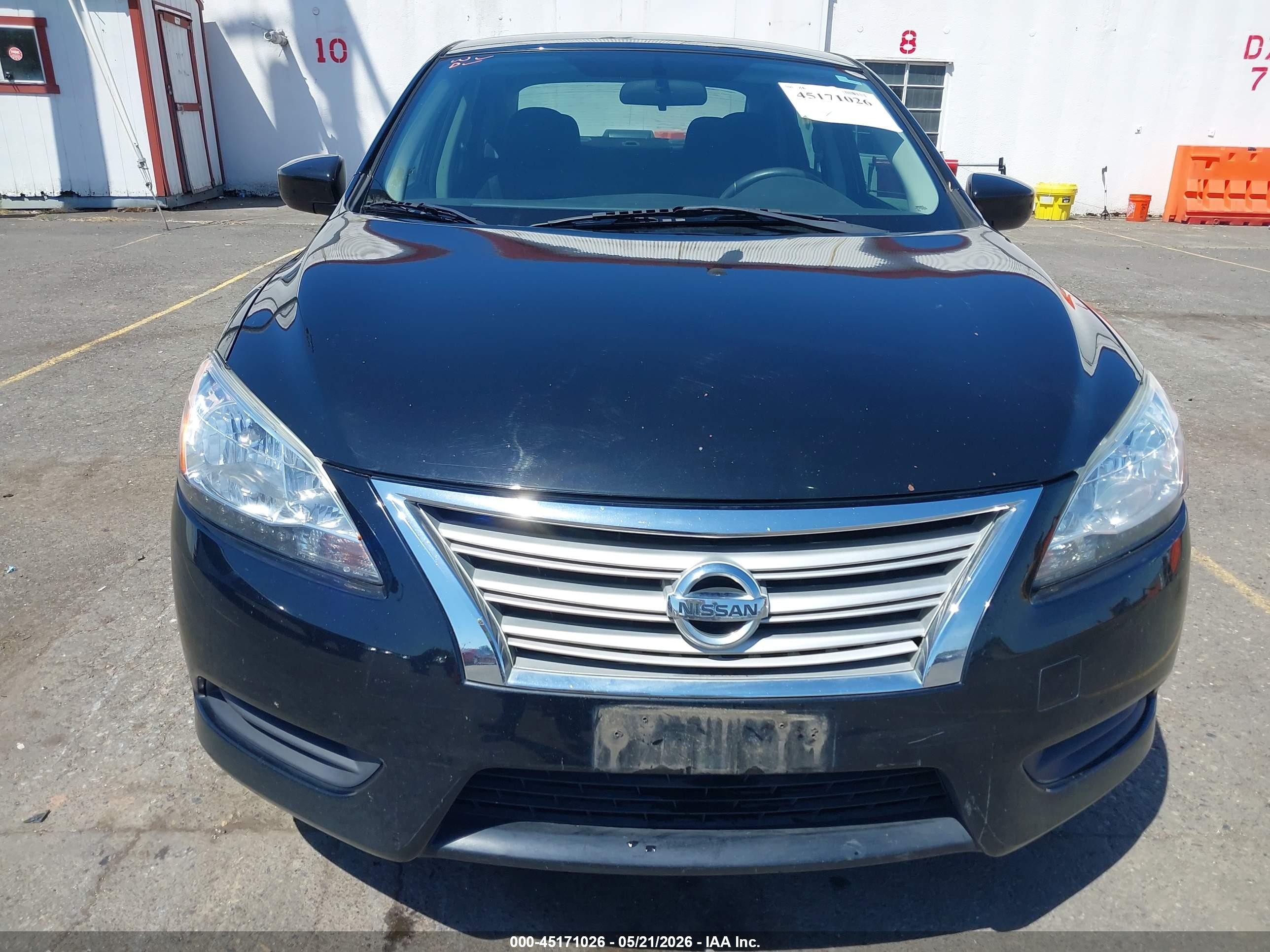 2014 Nissan Sentra S Black vin: 3N1AB7AP4EL697818