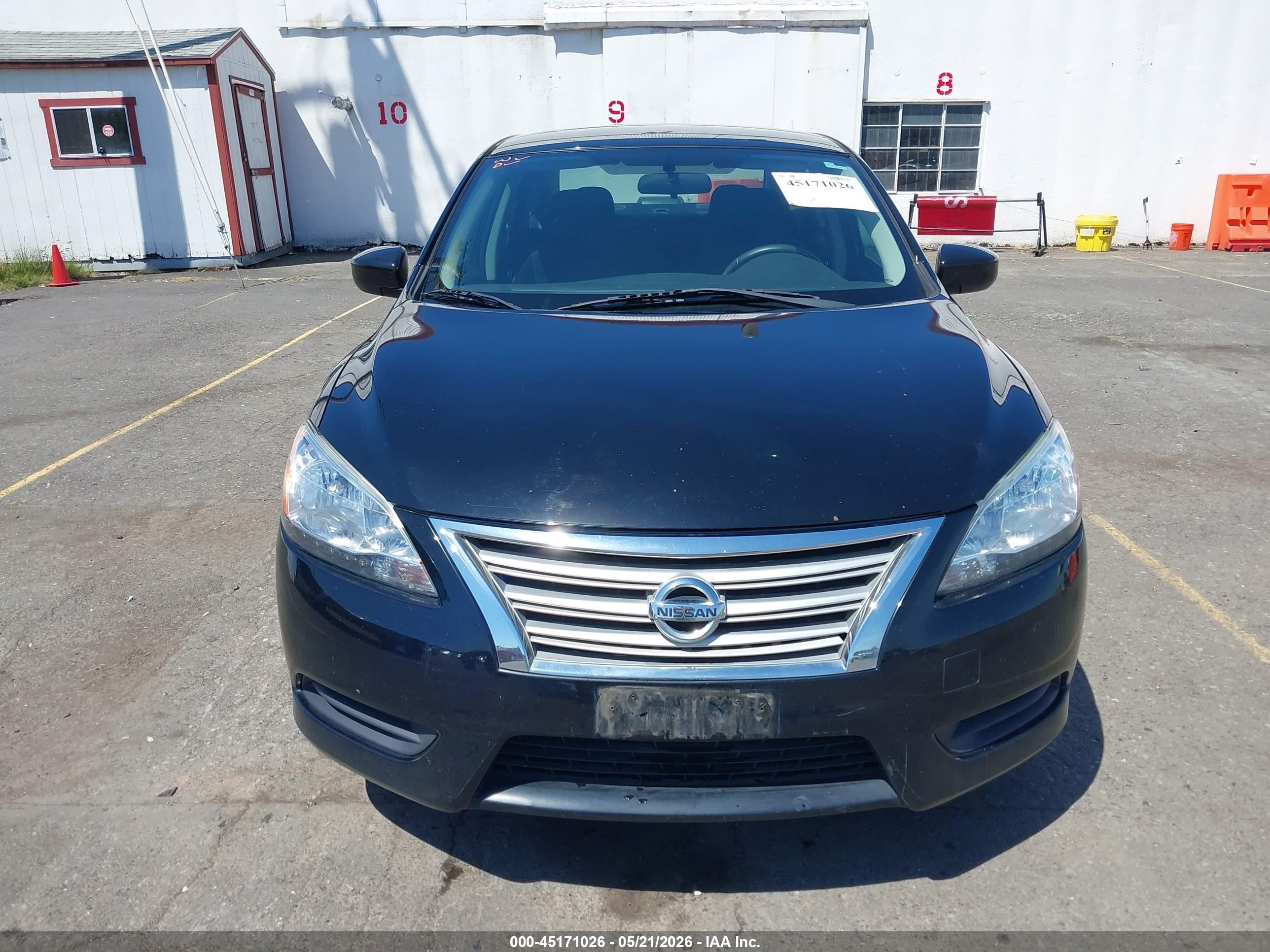 2014 Nissan Sentra S Black vin: 3N1AB7AP4EL697818