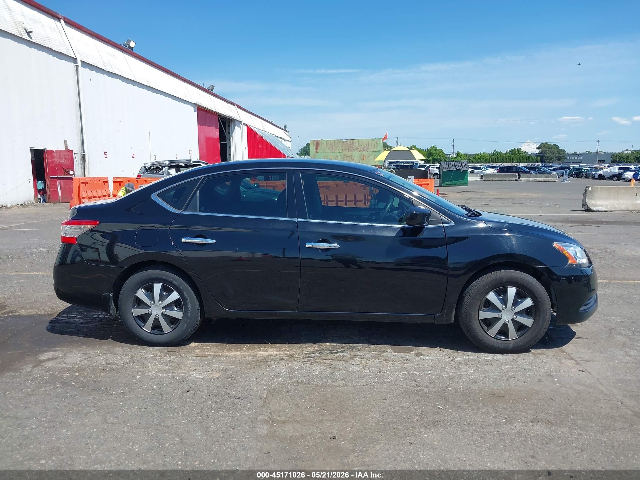 2014 Nissan Sentra S Black vin: 3N1AB7AP4EL697818