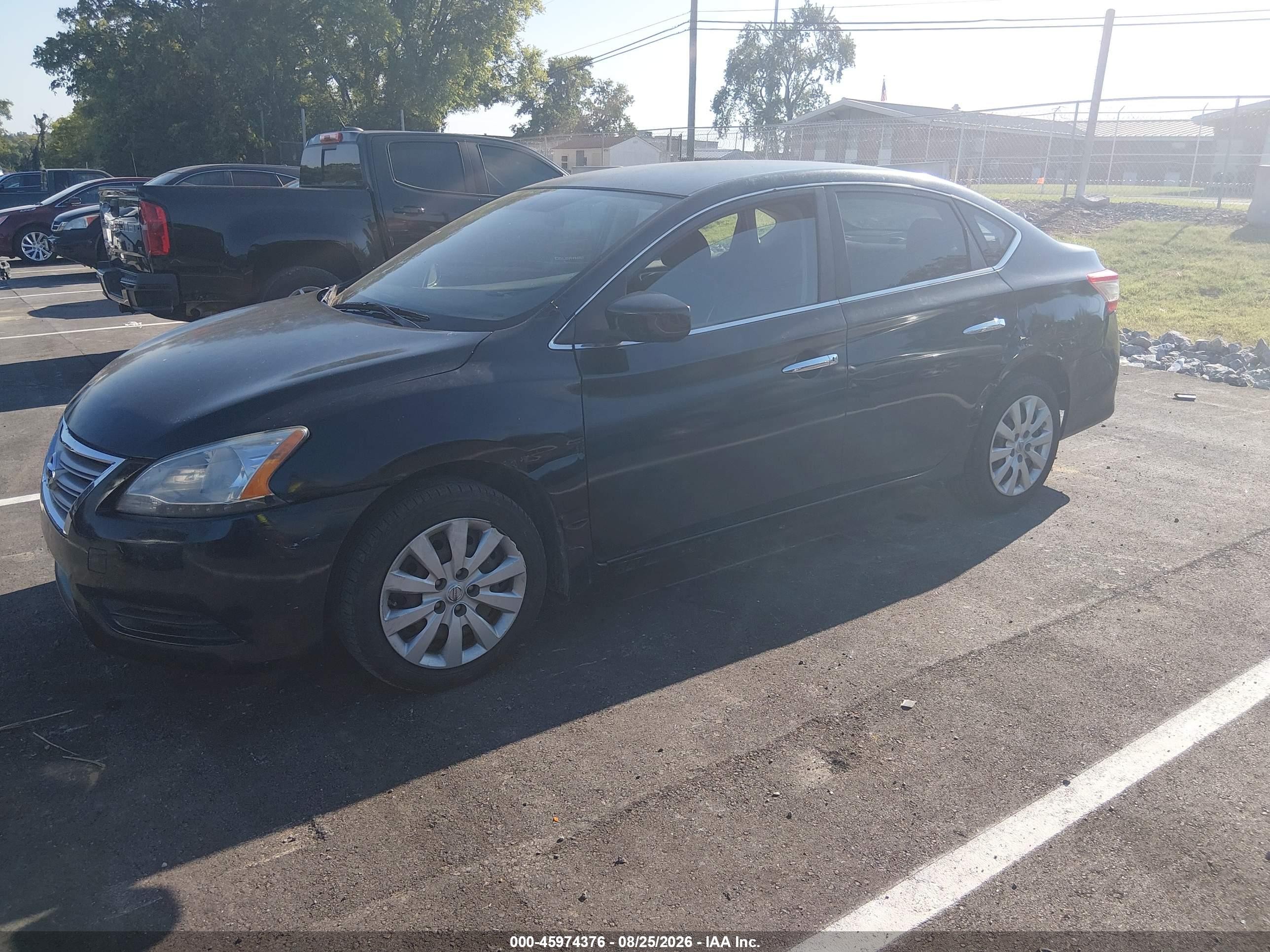2014 Nissan Sentra Fe+ S/fe+ Sv/s/sl/sr/sv Black vin: 3N1AB7AP4EY201130