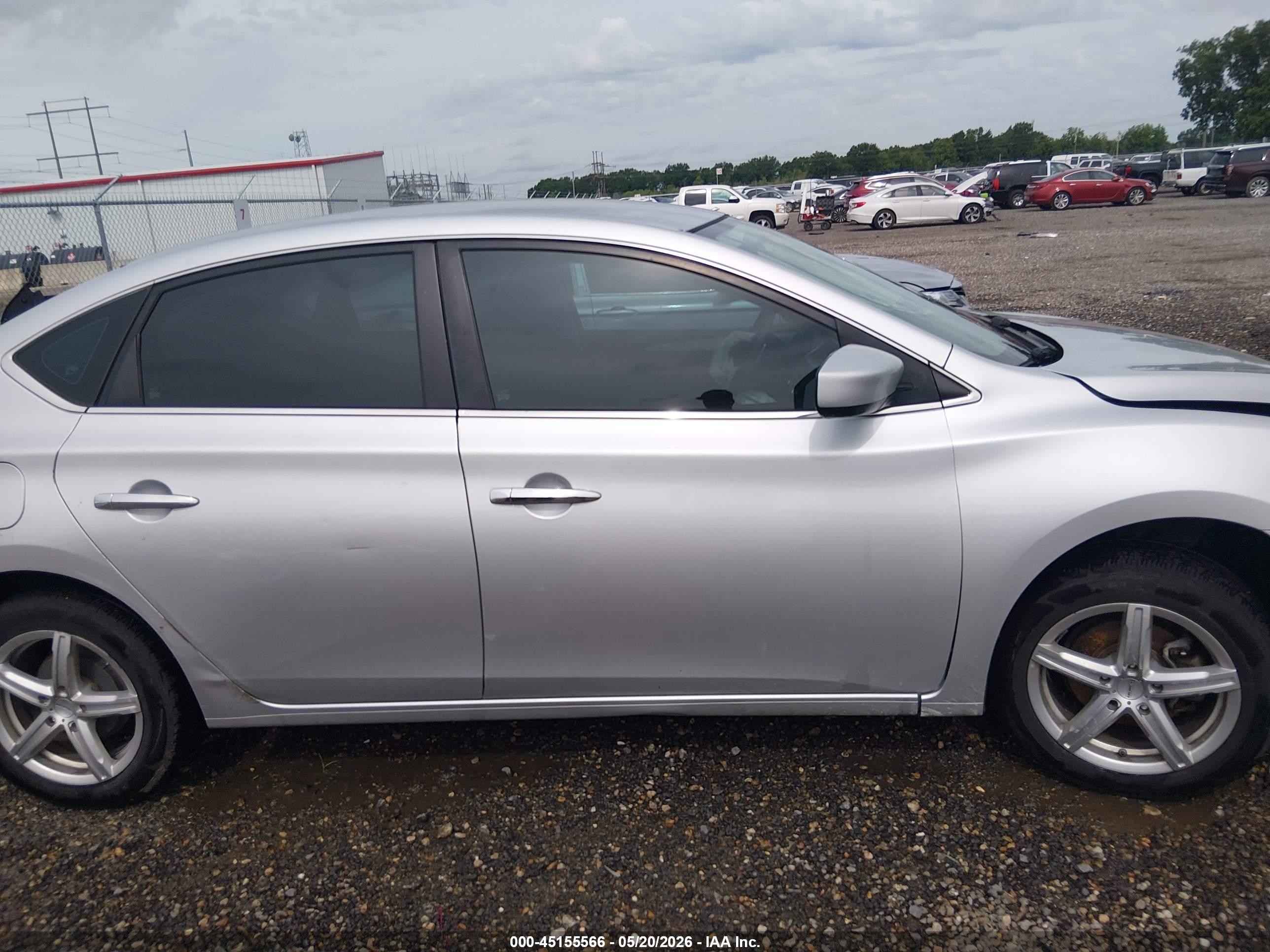 2014 Nissan Sentra S Silver vin: 3N1AB7AP4EY202505