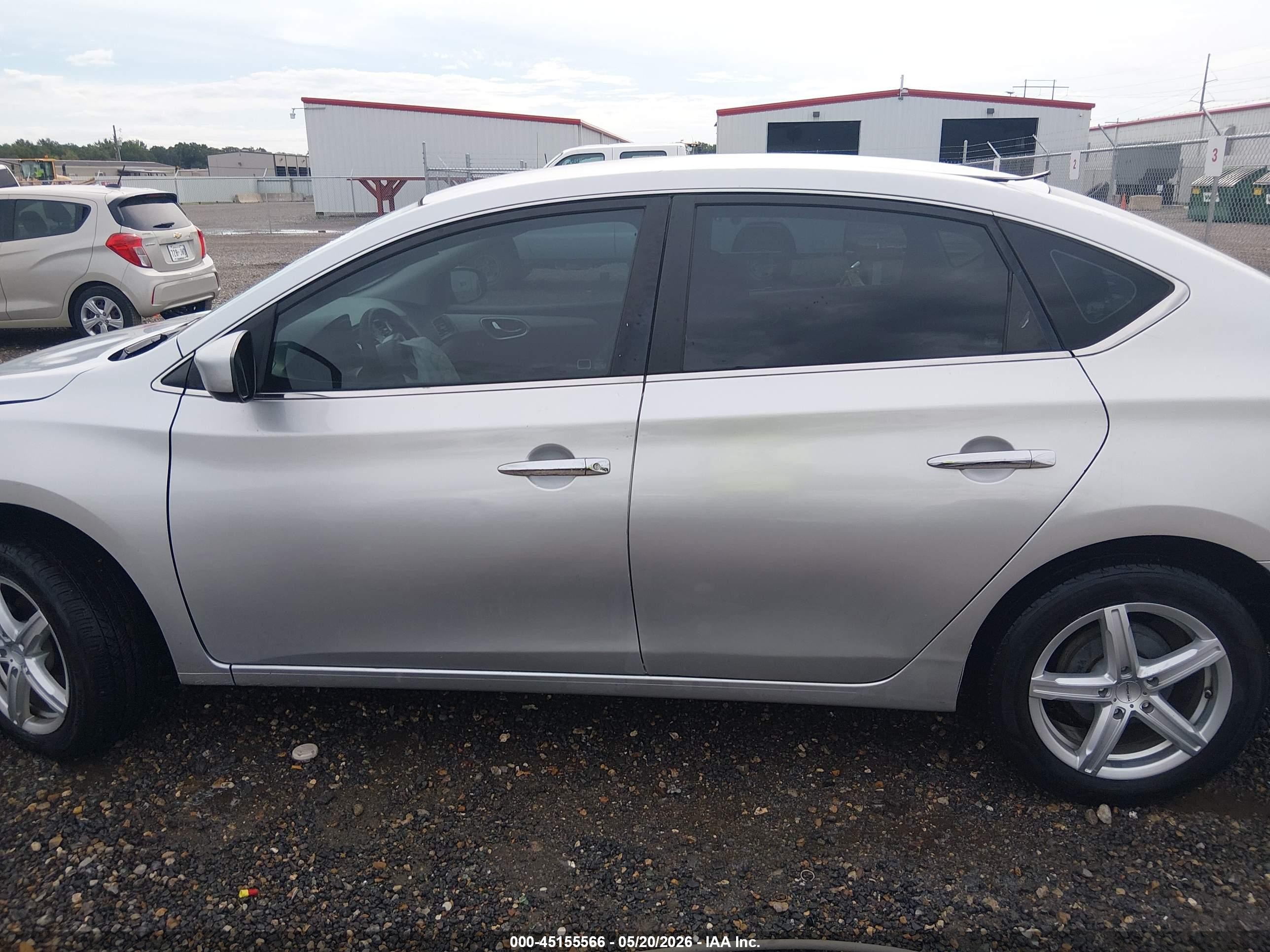2014 Nissan Sentra S Silver vin: 3N1AB7AP4EY202505