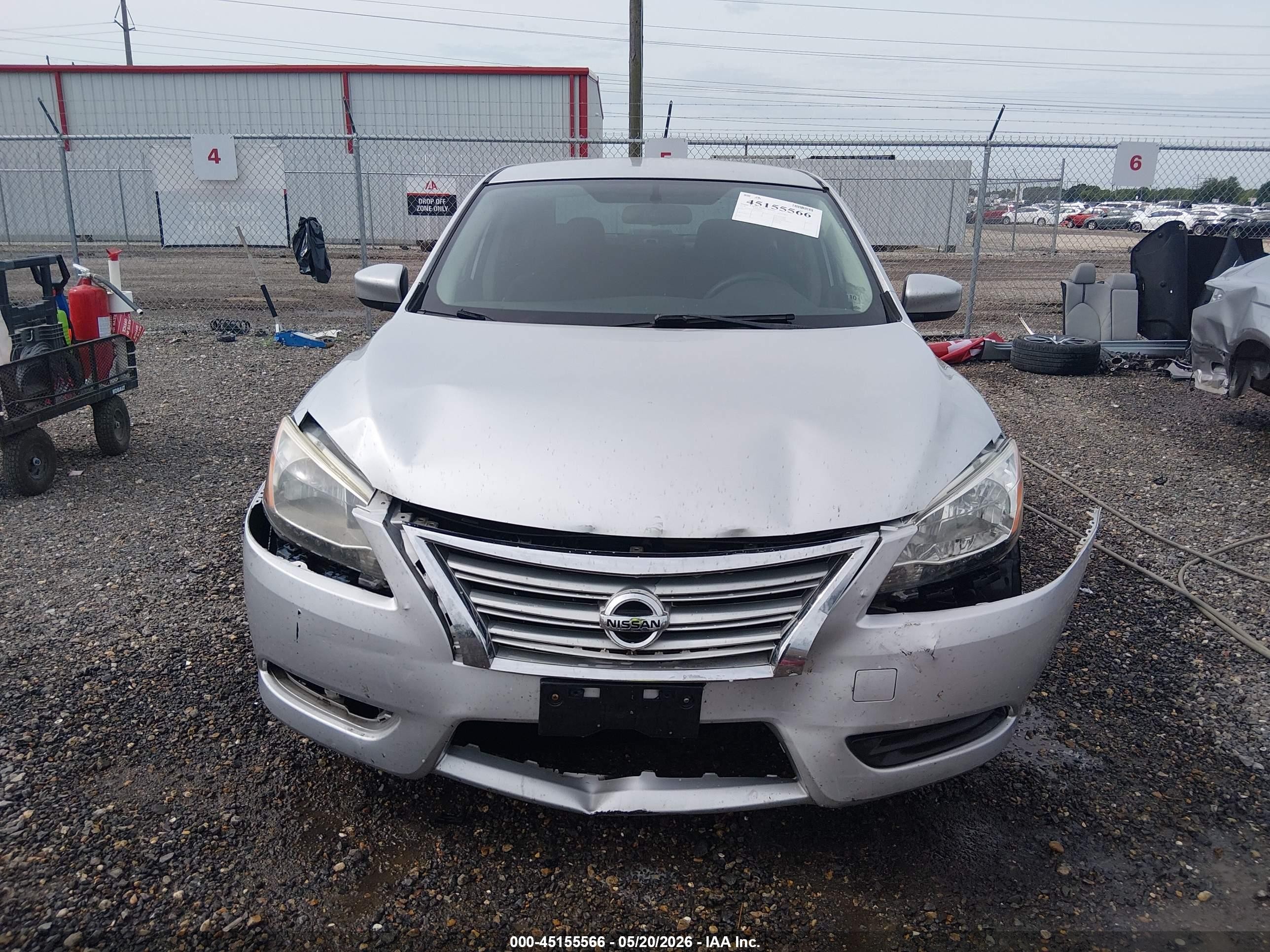 2014 Nissan Sentra S Silver vin: 3N1AB7AP4EY202505