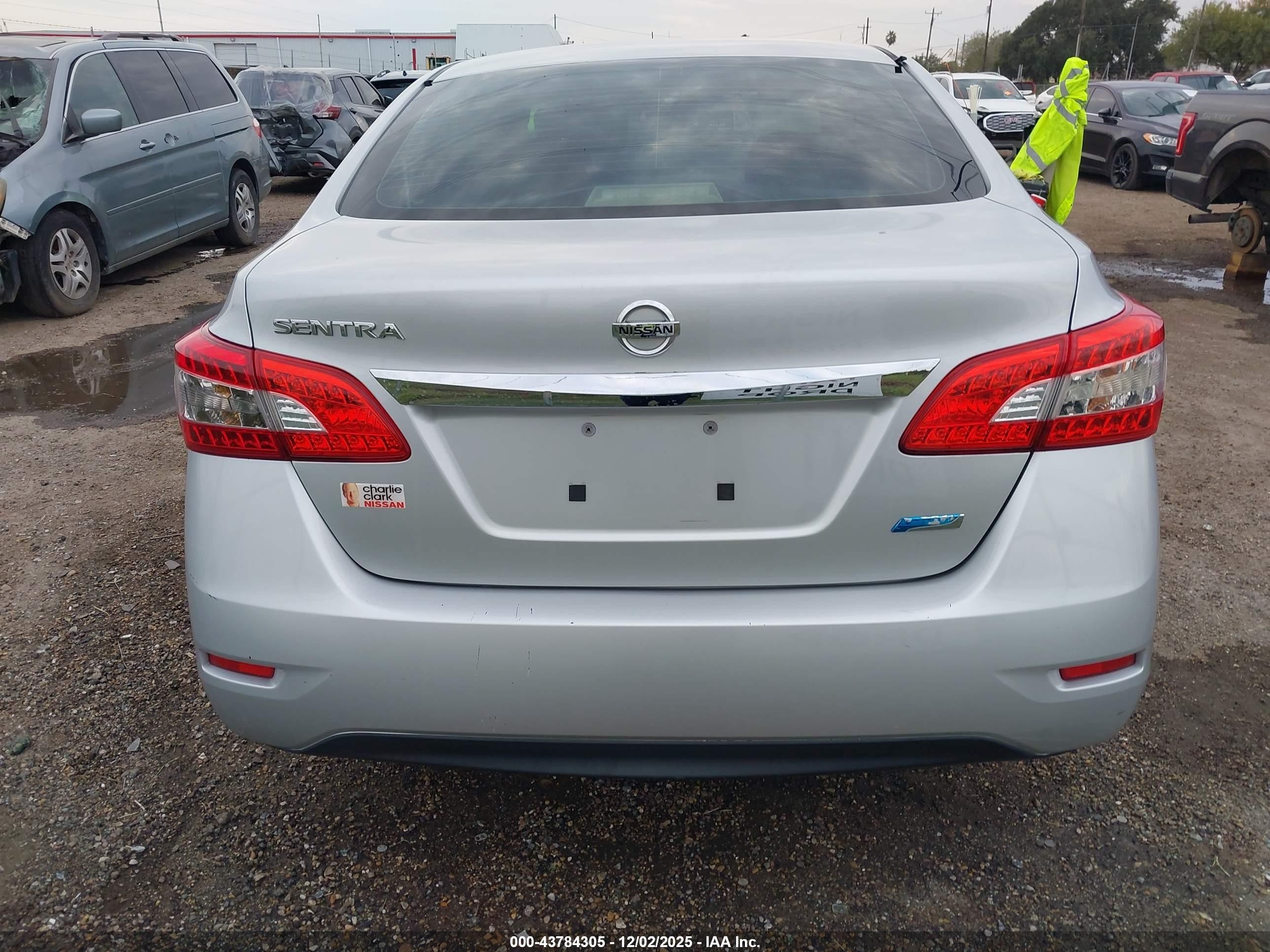 2014 Nissan Sentra S Silver vin: 3N1AB7AP4EY202701