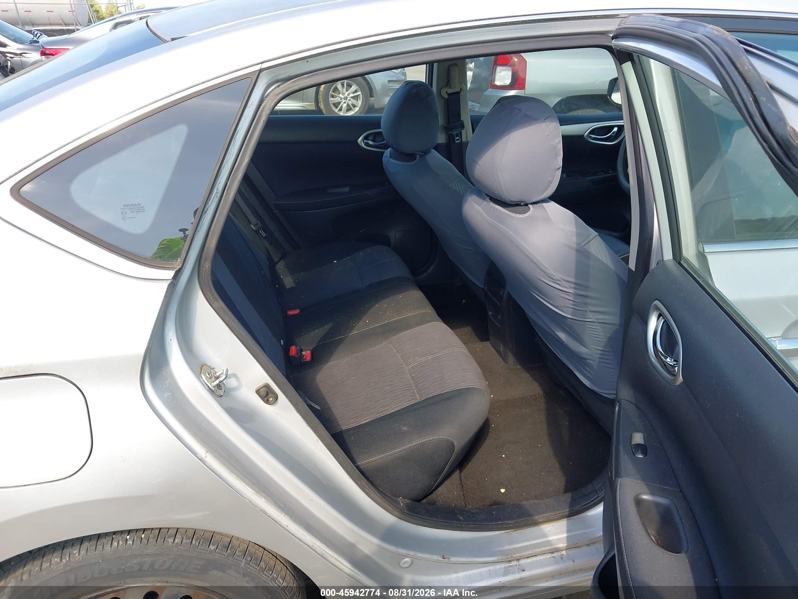2014 Nissan Sentra Sv Silver vin: 3N1AB7AP4EY208286