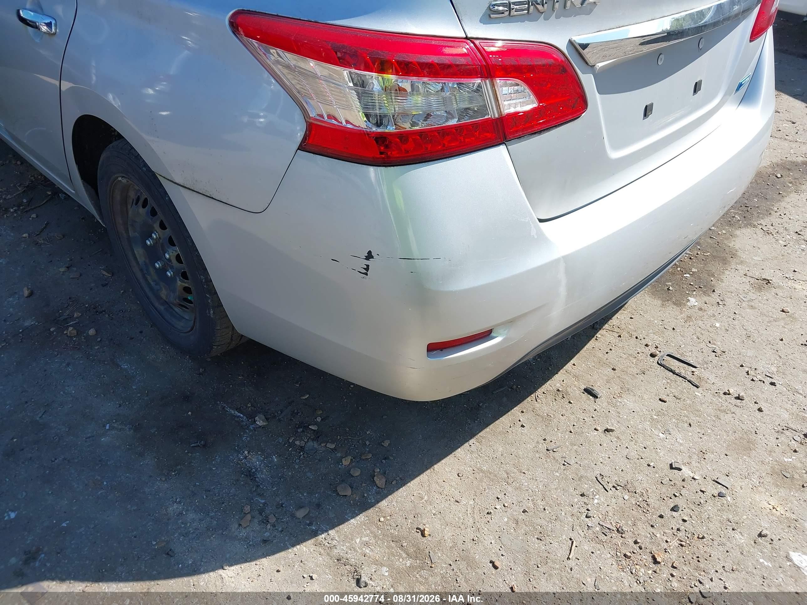 2014 Nissan Sentra Sv Silver vin: 3N1AB7AP4EY208286