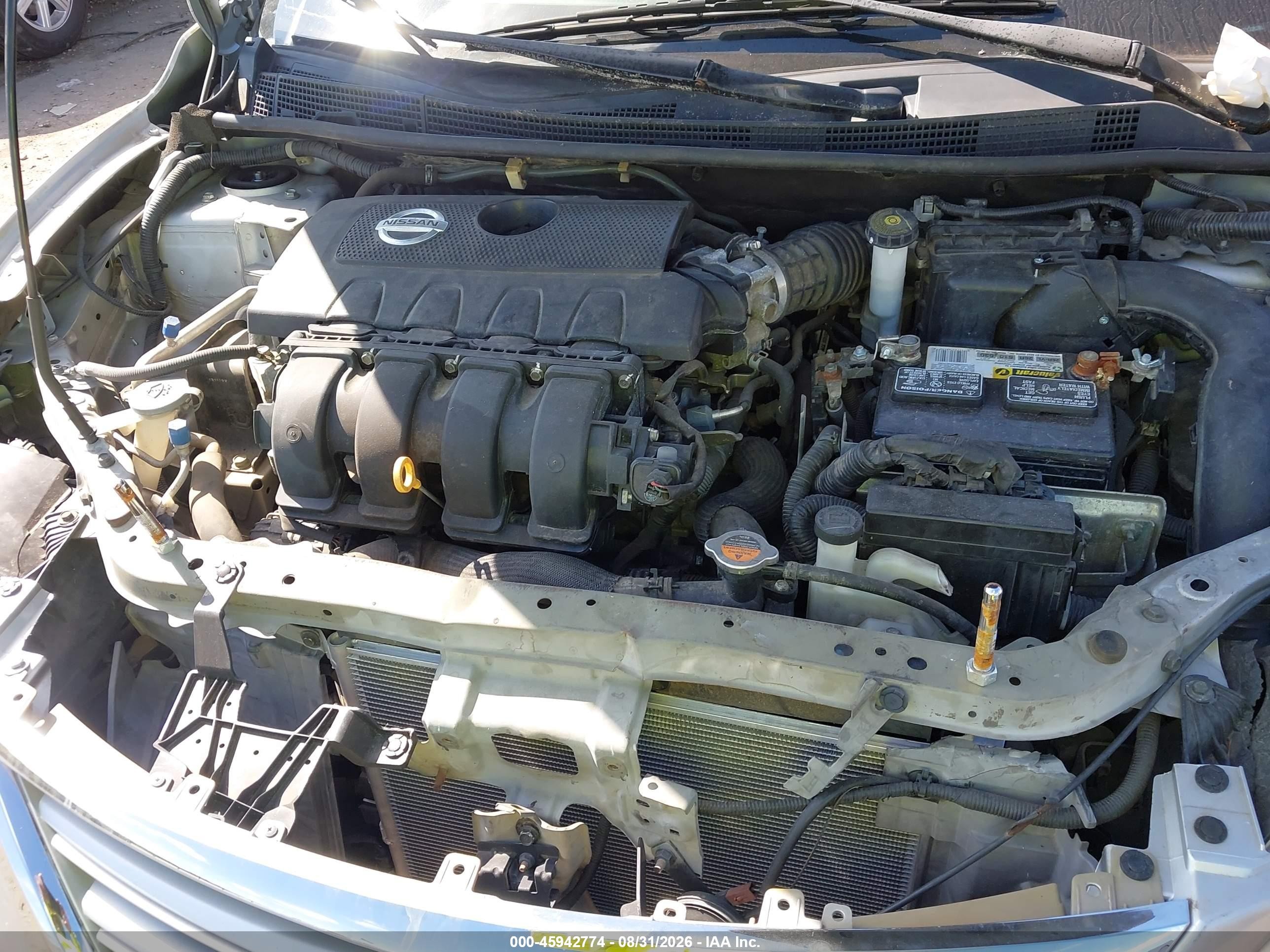 2014 Nissan Sentra Sv Silver vin: 3N1AB7AP4EY208286