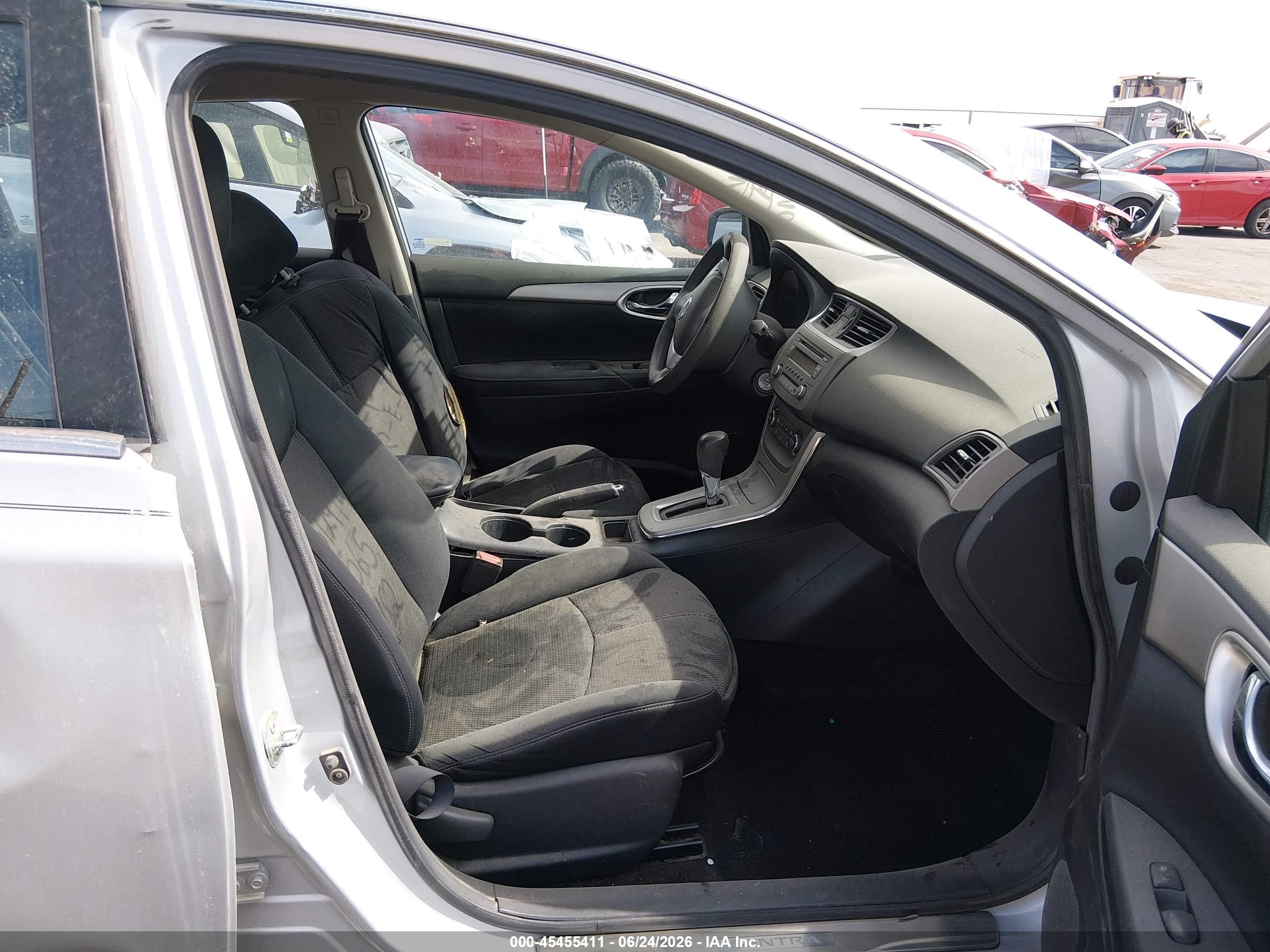 2014 Nissan Sentra S Silver vin: 3N1AB7AP4EY211592