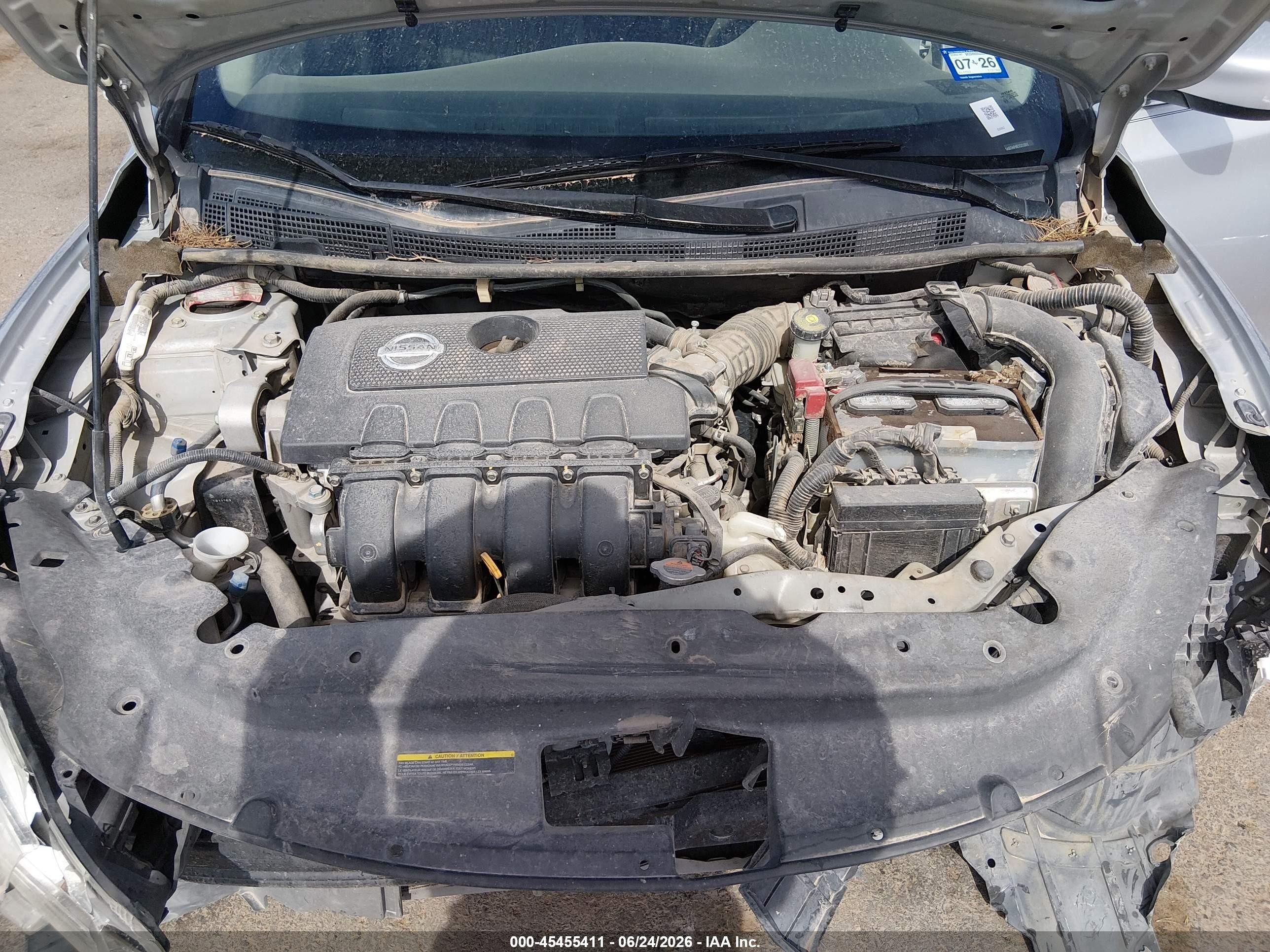 2014 Nissan Sentra S Silver vin: 3N1AB7AP4EY211592