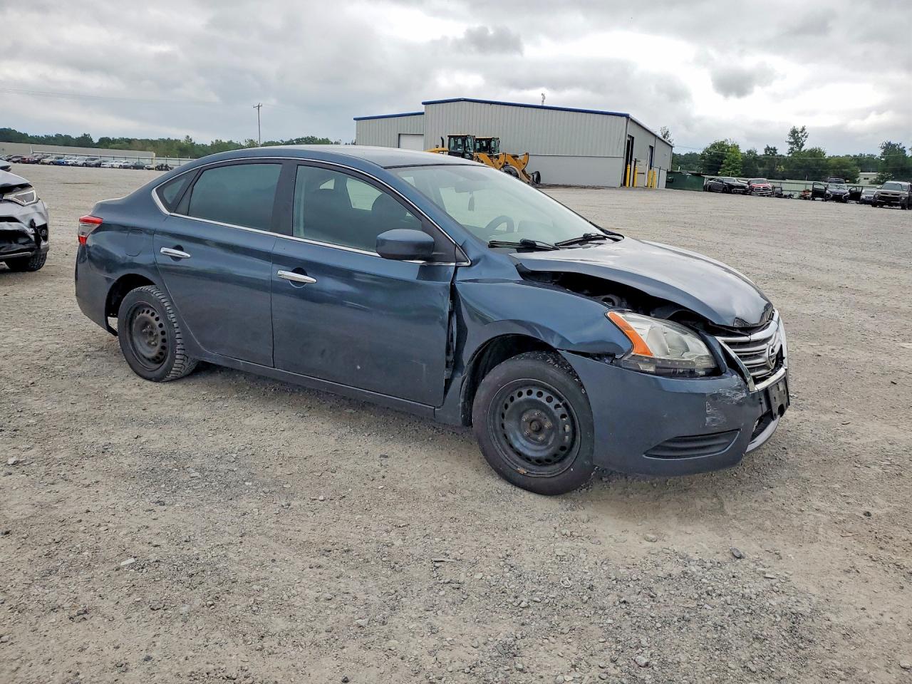 2014 Nissan Sentra Sv Синий vin: 3N1AB7AP4EY221071