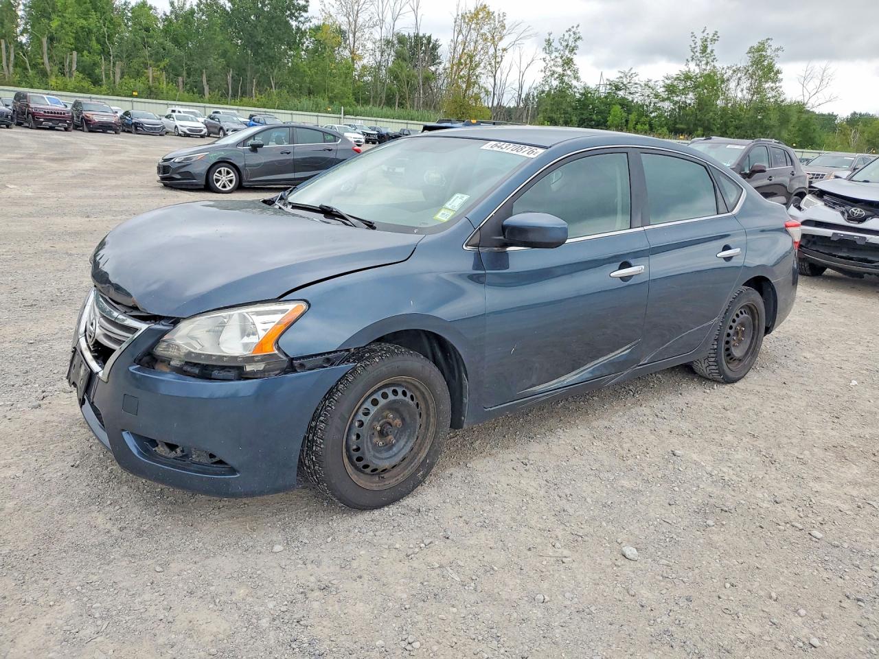 2014 Nissan Sentra Sv Blue vin: 3N1AB7AP4EY221071