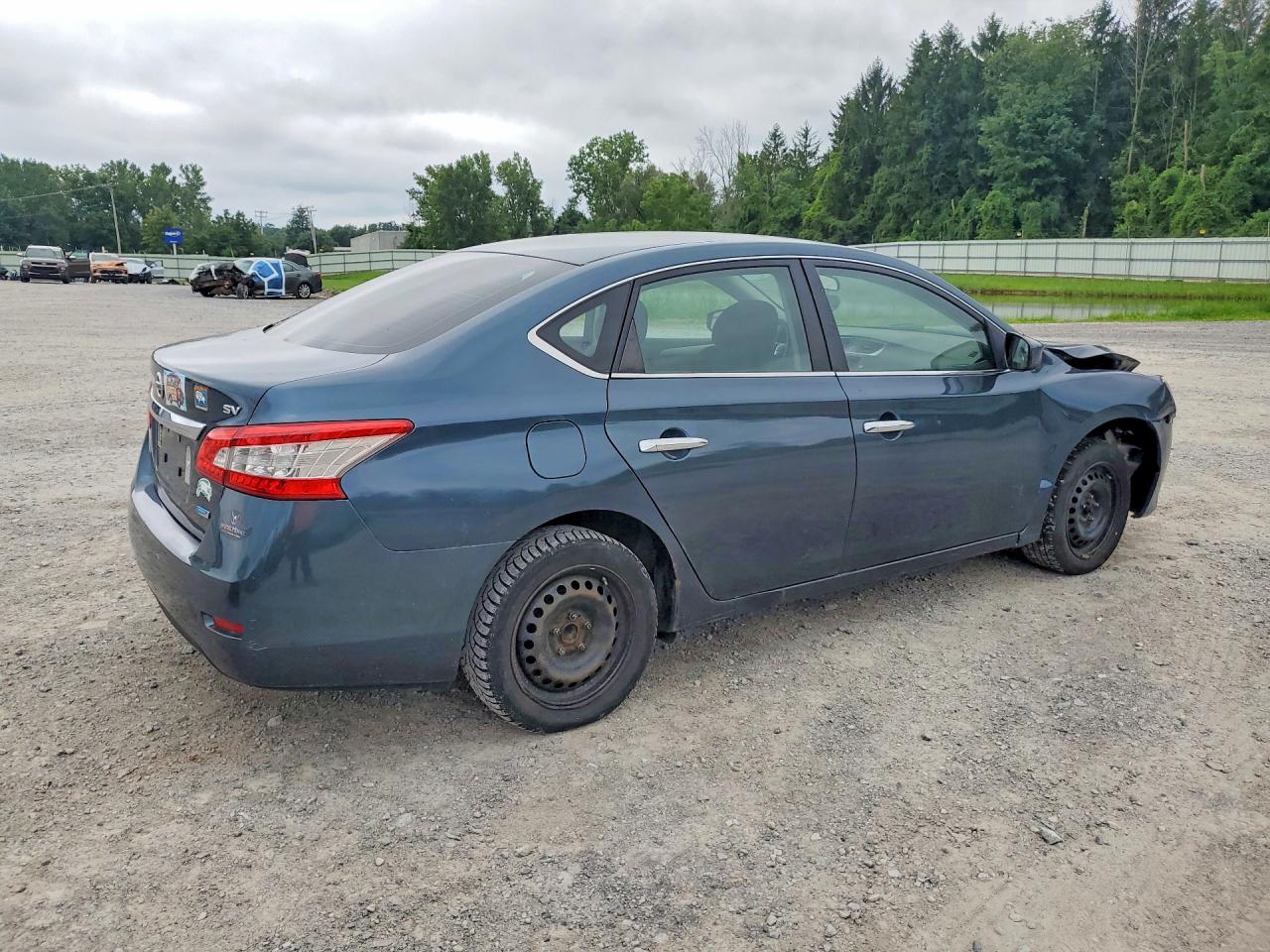 2014 Nissan Sentra Sv Синий vin: 3N1AB7AP4EY221071