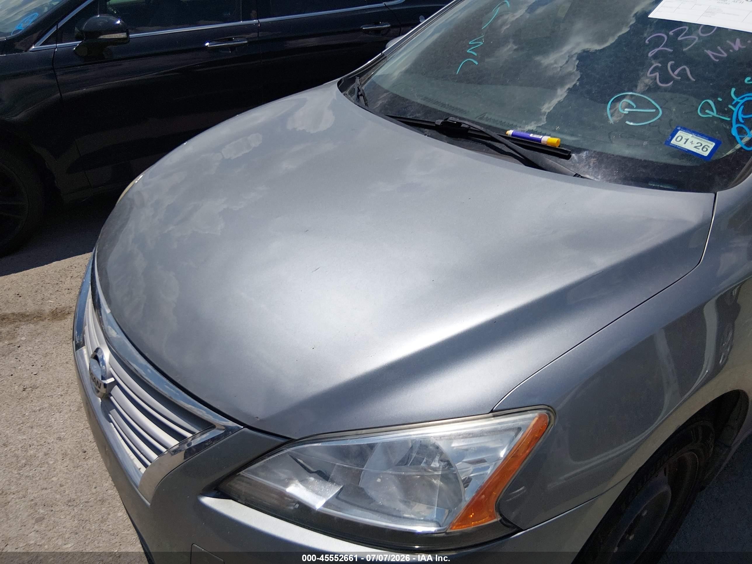 2014 Nissan Sentra Fe+ S/fe+ Sv/s/sl/sr/sv Silver vin: 3N1AB7AP4EY230577