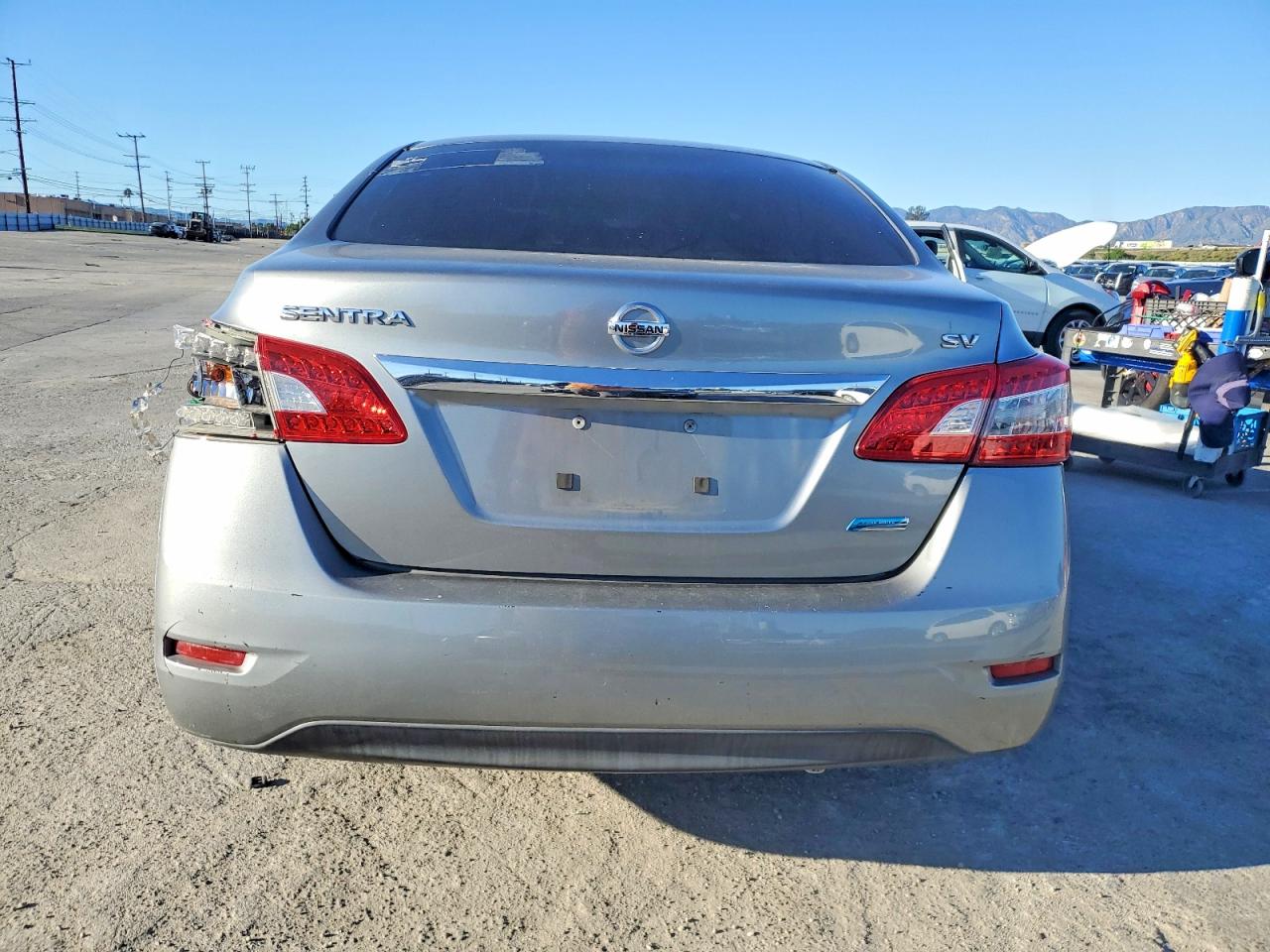 2014 Nissan Sentra Silver vin: 3N1AB7AP4EY233379