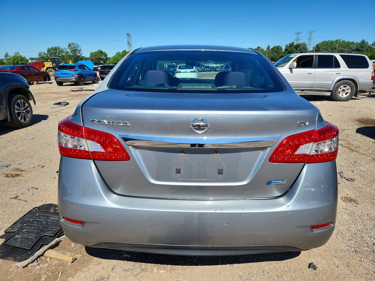 2014 Nissan Sentra Sv Silver vin: 3N1AB7AP4EY233849