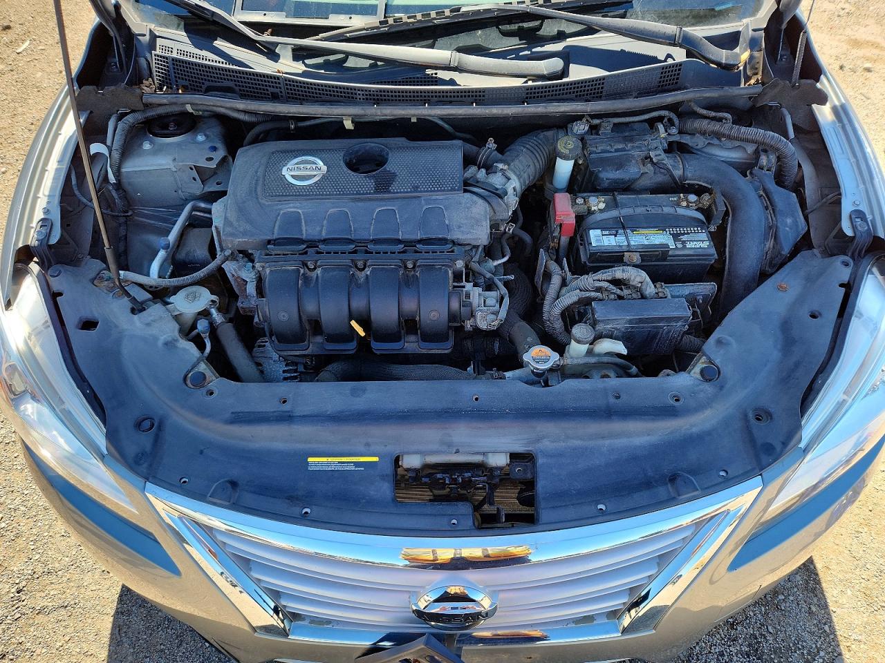 2014 Nissan Sentra Sv Silver vin: 3N1AB7AP4EY233849