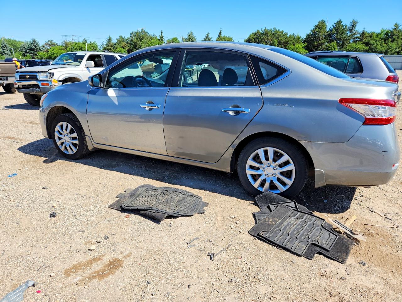 2014 Nissan Sentra Sv Silver vin: 3N1AB7AP4EY233849