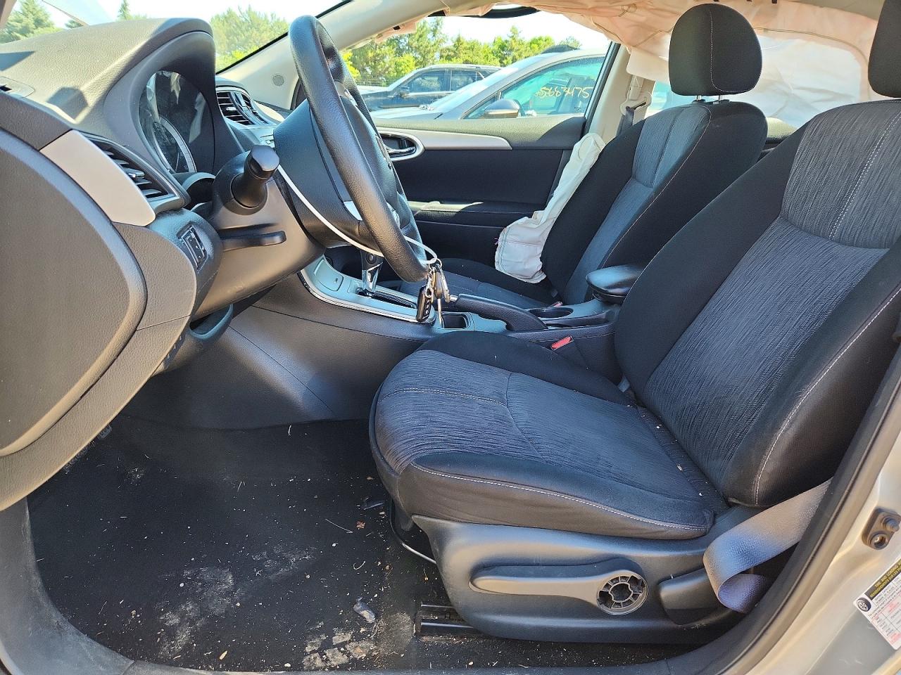 2014 Nissan Sentra Sv Silver vin: 3N1AB7AP4EY233849