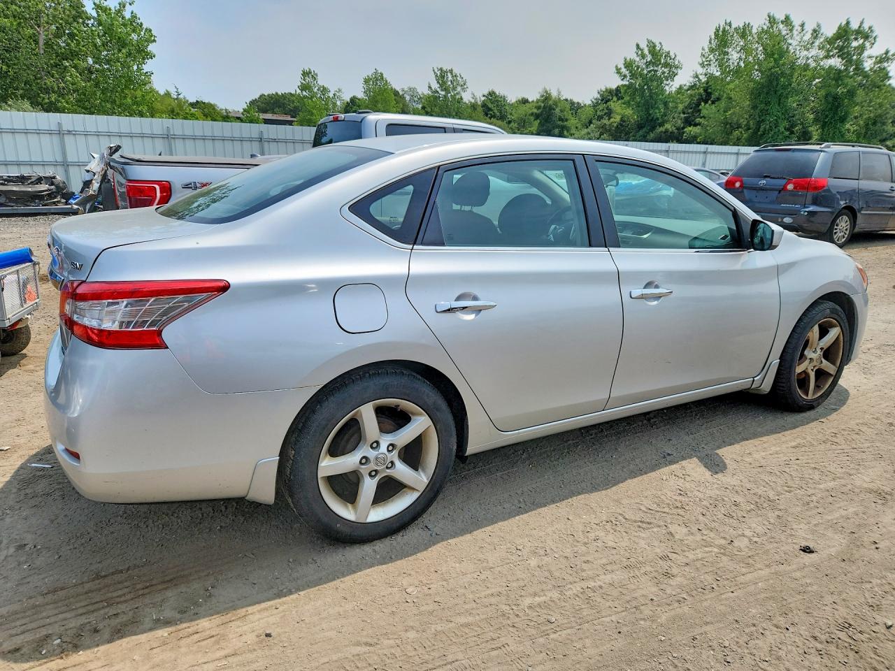 2014 Nissan Sentra Sv Silver vin: 3N1AB7AP4EY236346