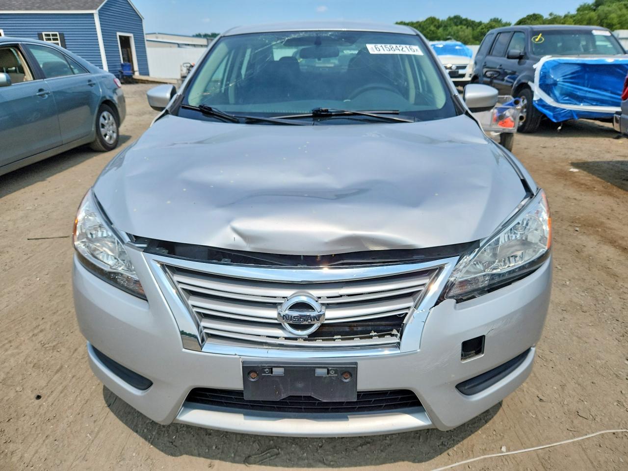 2014 Nissan Sentra Sv Silver vin: 3N1AB7AP4EY236346