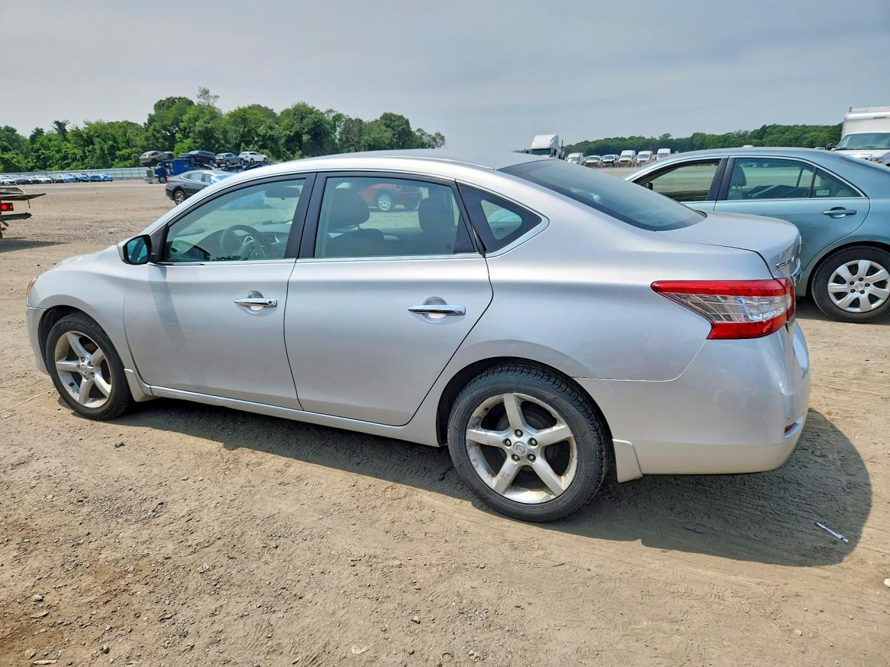 2014 Nissan Sentra Sv Silver vin: 3N1AB7AP4EY236346