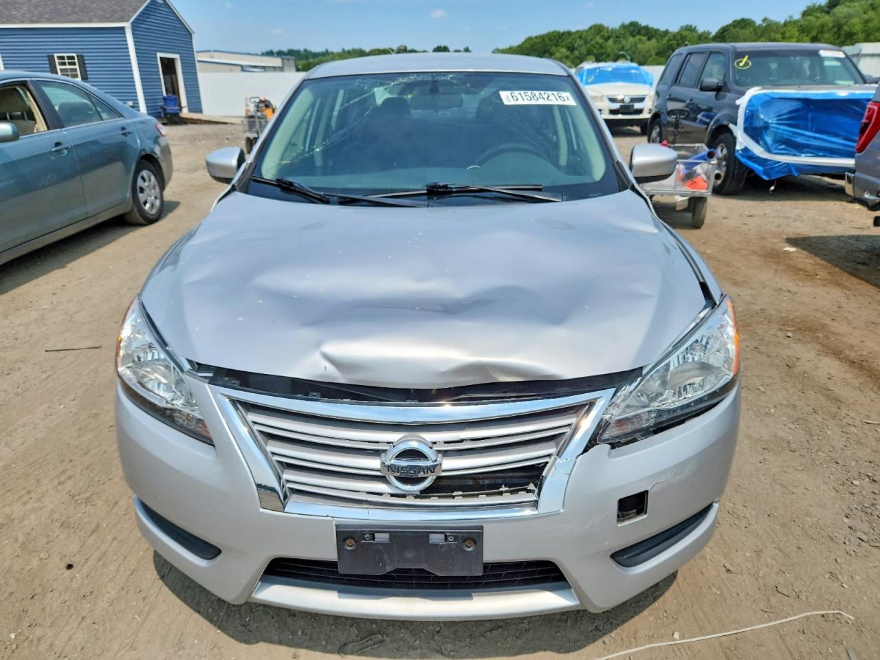 2014 Nissan Sentra Sv Silver vin: 3N1AB7AP4EY236346
