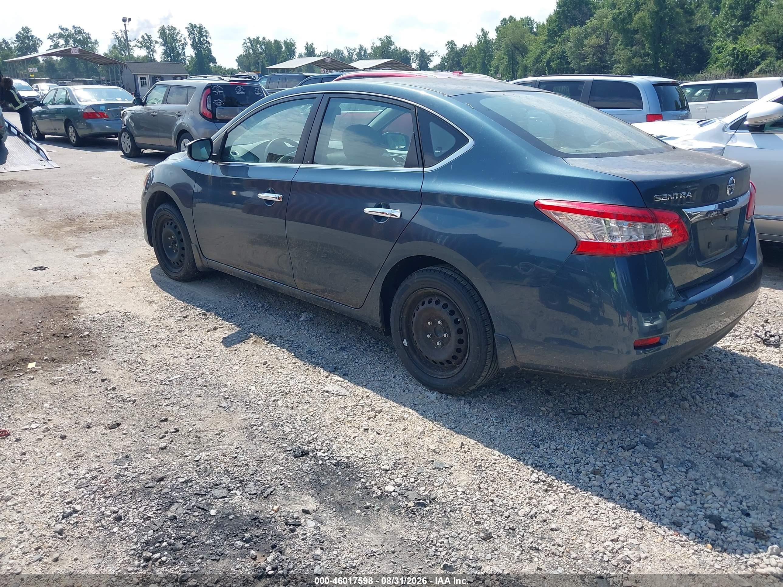 2014 Nissan Sentra S Gray vin: 3N1AB7AP4EY237691