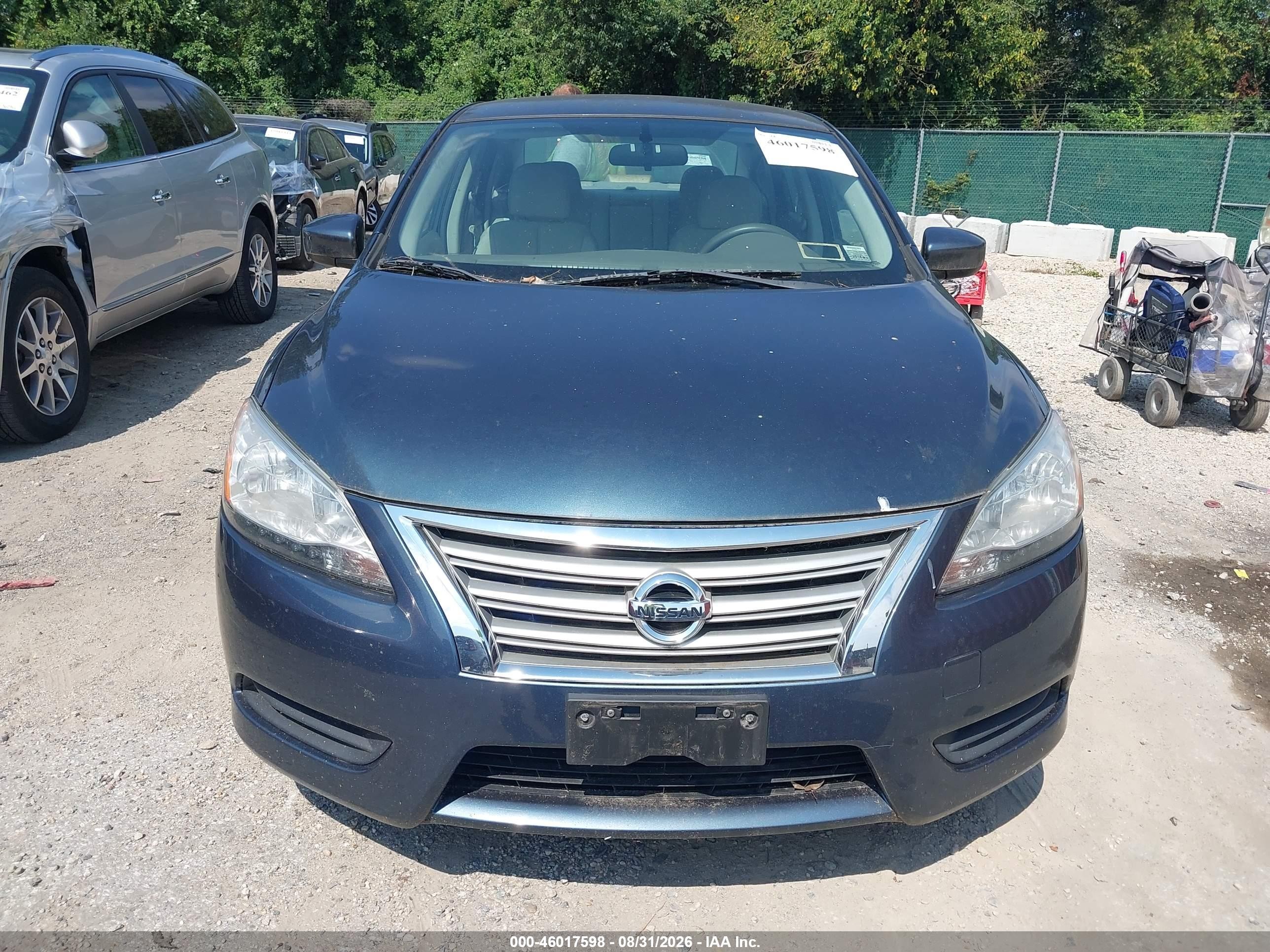 2014 Nissan Sentra S Gray vin: 3N1AB7AP4EY237691