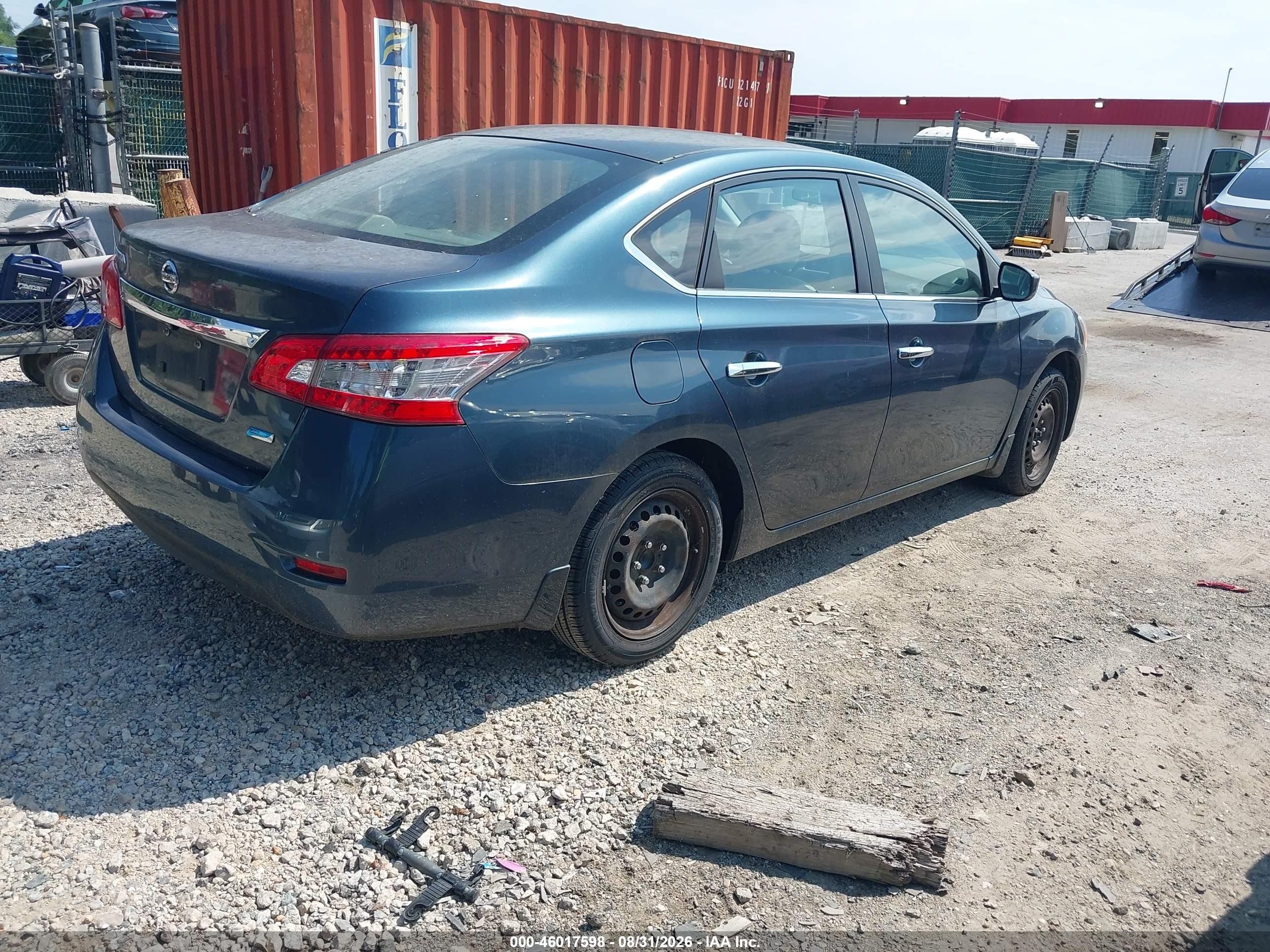 2014 Nissan Sentra S Gray vin: 3N1AB7AP4EY237691