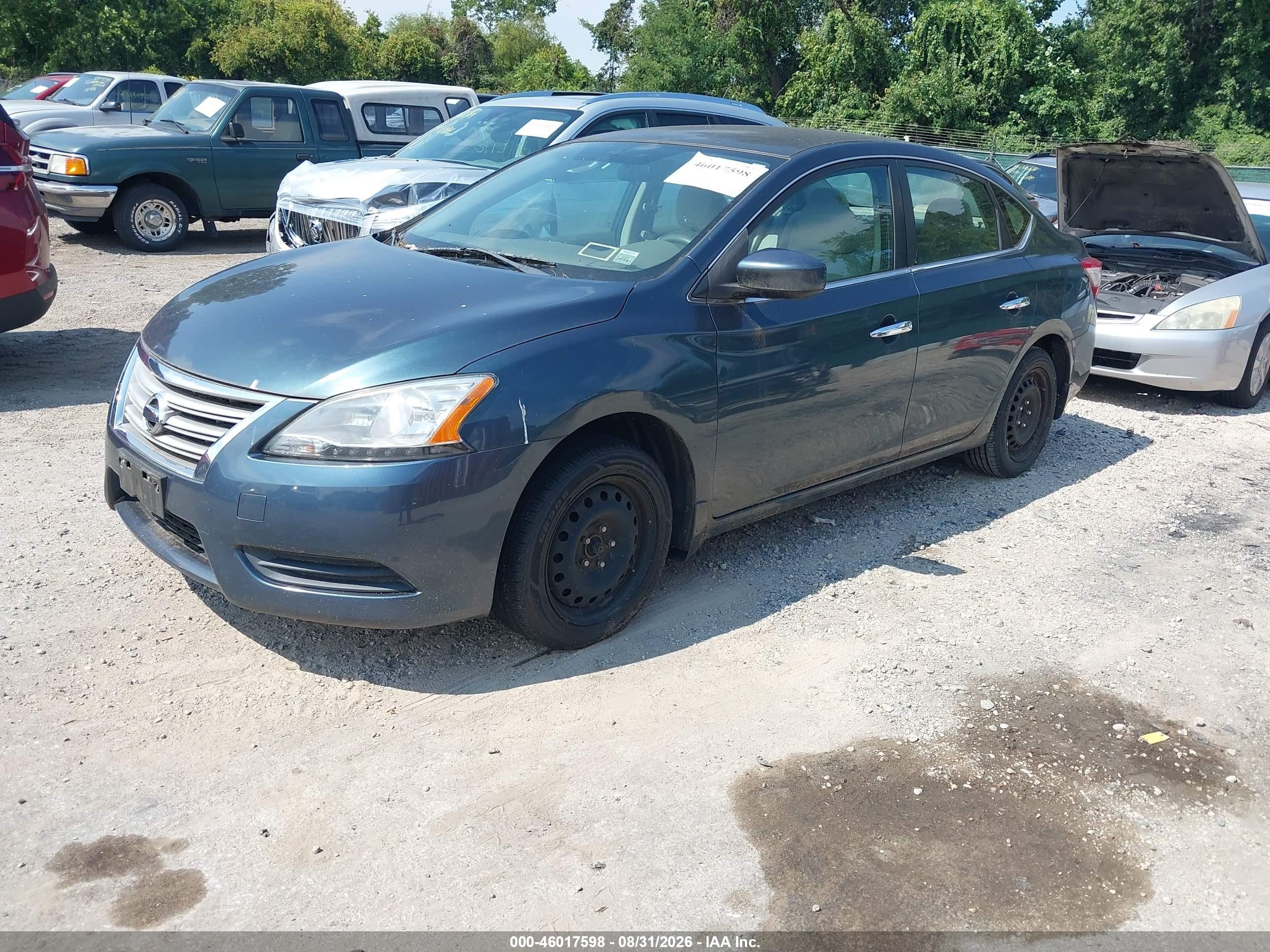 2014 Nissan Sentra S Gray vin: 3N1AB7AP4EY237691