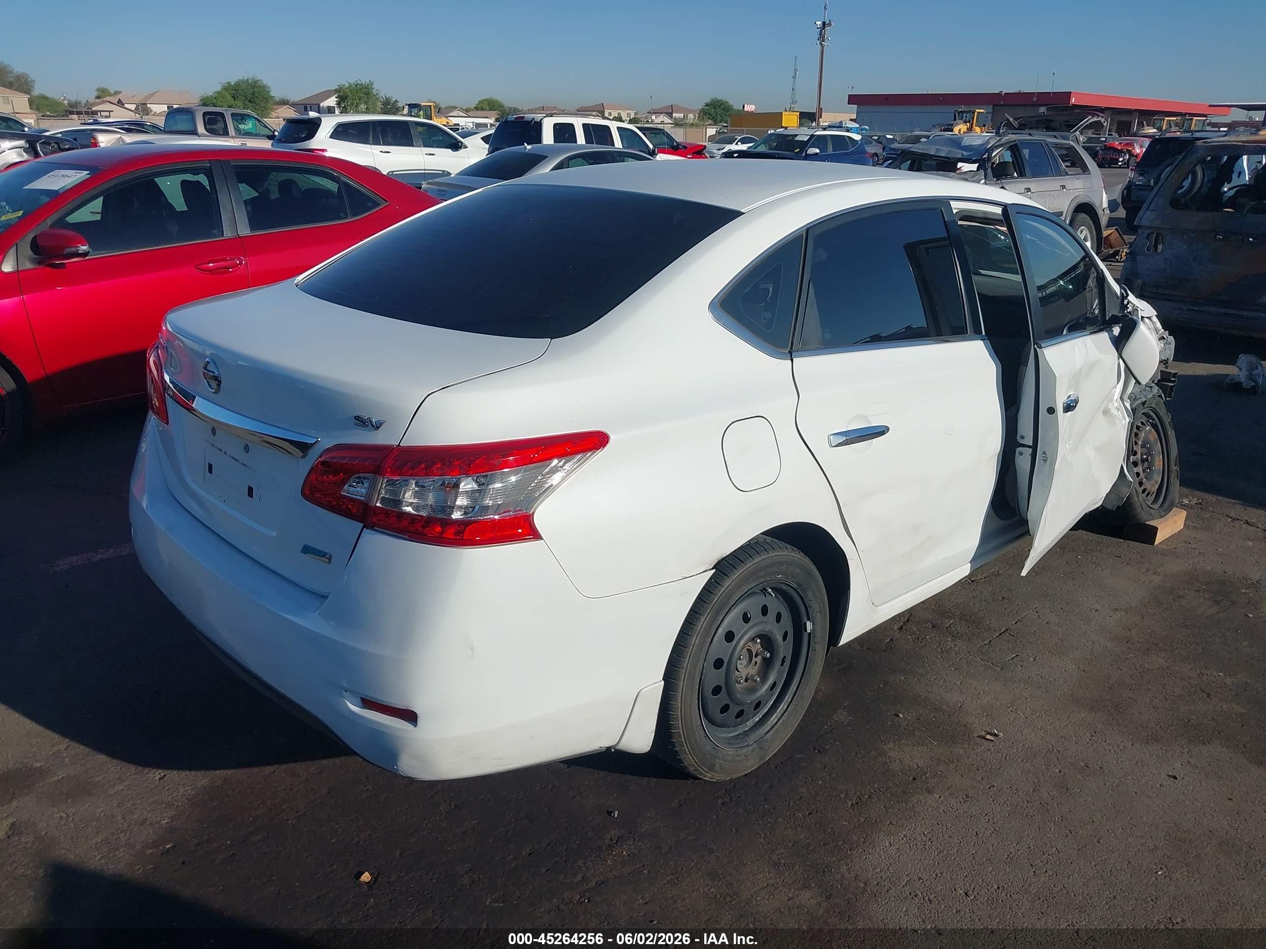 2014 Nissan Sentra Fe+ S/fe+ Sv/s/sl/sr/sv Белый vin: 3N1AB7AP4EY245287