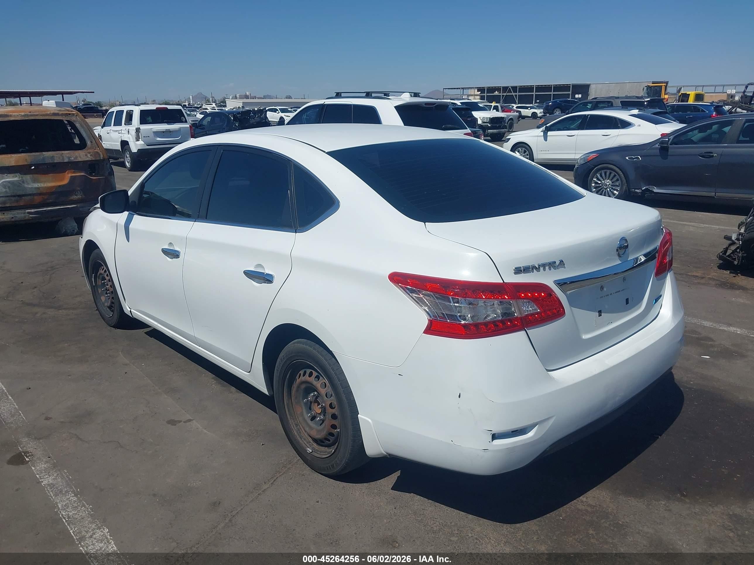 2014 Nissan Sentra Fe+ S/fe+ Sv/s/sl/sr/sv Белый vin: 3N1AB7AP4EY245287