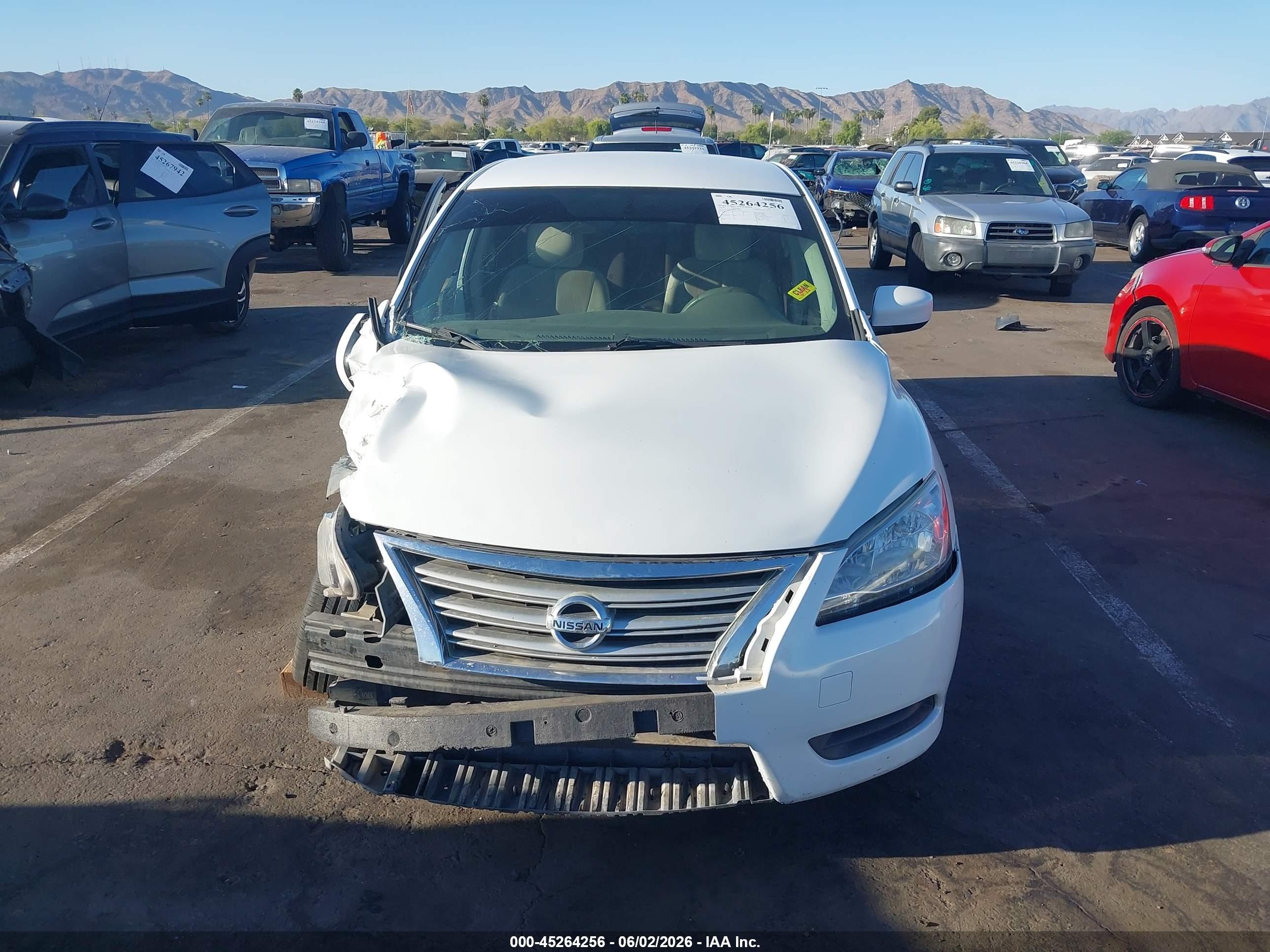2014 Nissan Sentra Fe+ S/fe+ Sv/s/sl/sr/sv Белый vin: 3N1AB7AP4EY245287