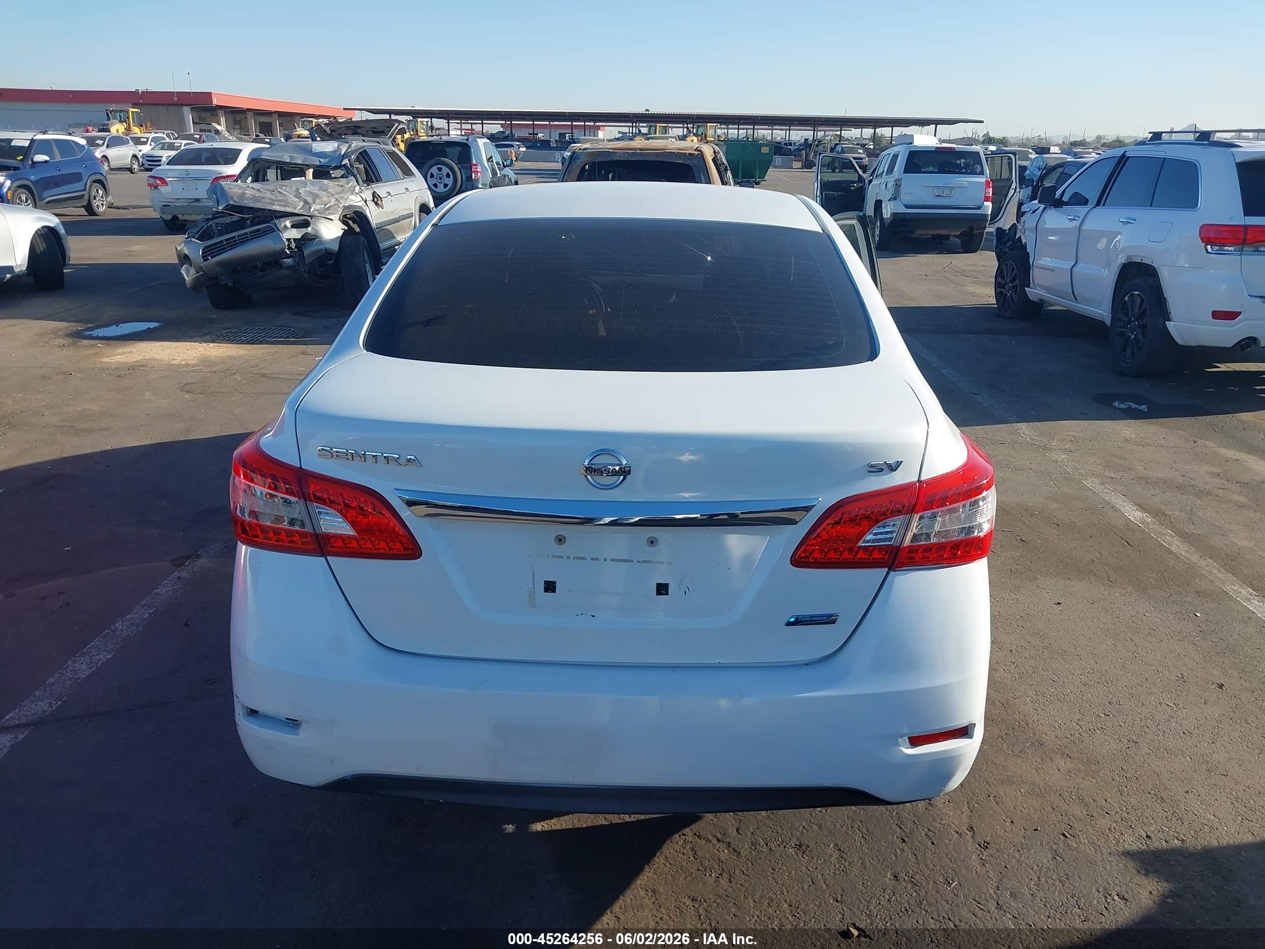 2014 Nissan Sentra Fe+ S/fe+ Sv/s/sl/sr/sv Белый vin: 3N1AB7AP4EY245287