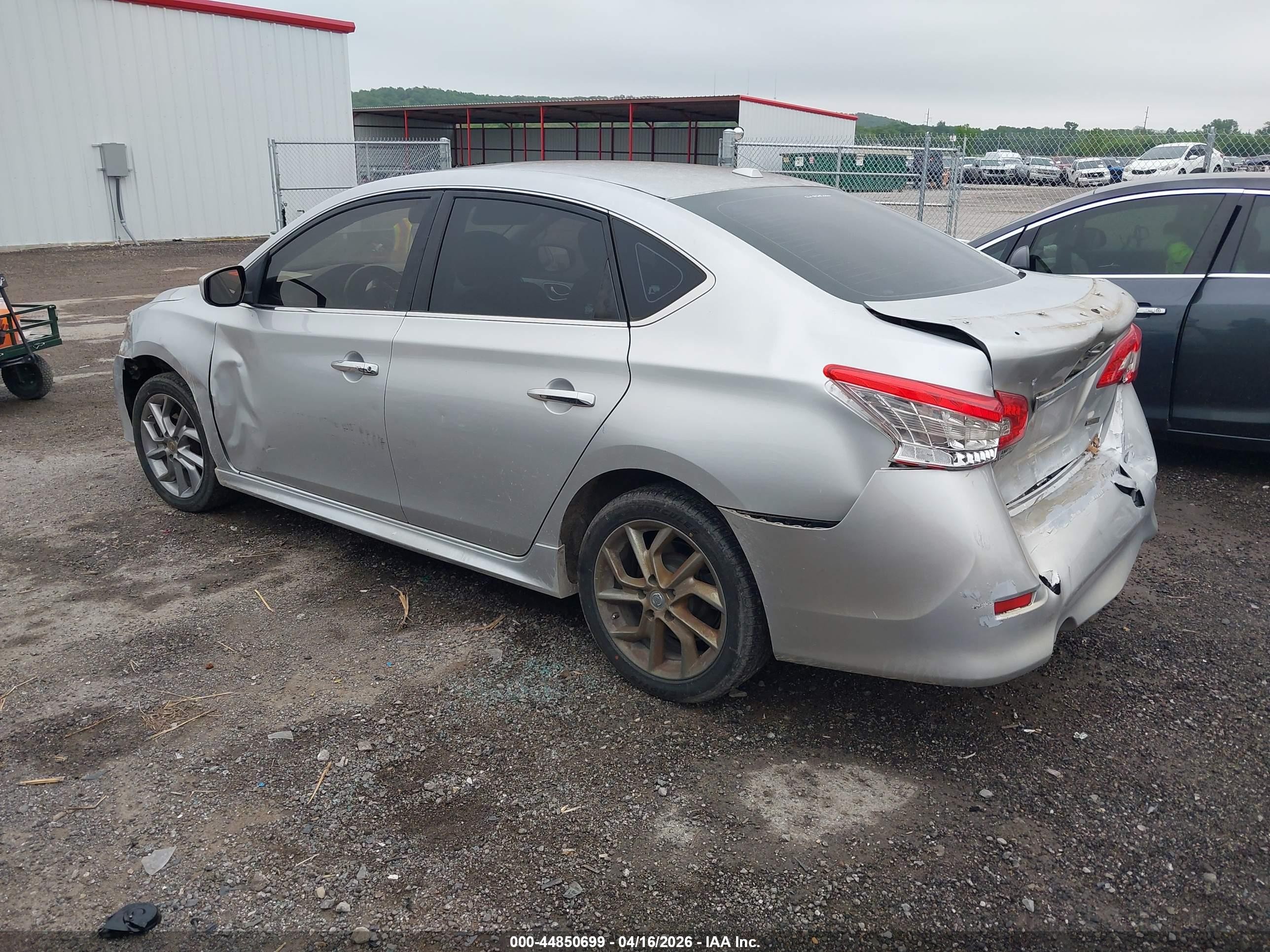 2014 Nissan Sentra Sr Silver vin: 3N1AB7AP4EY247444