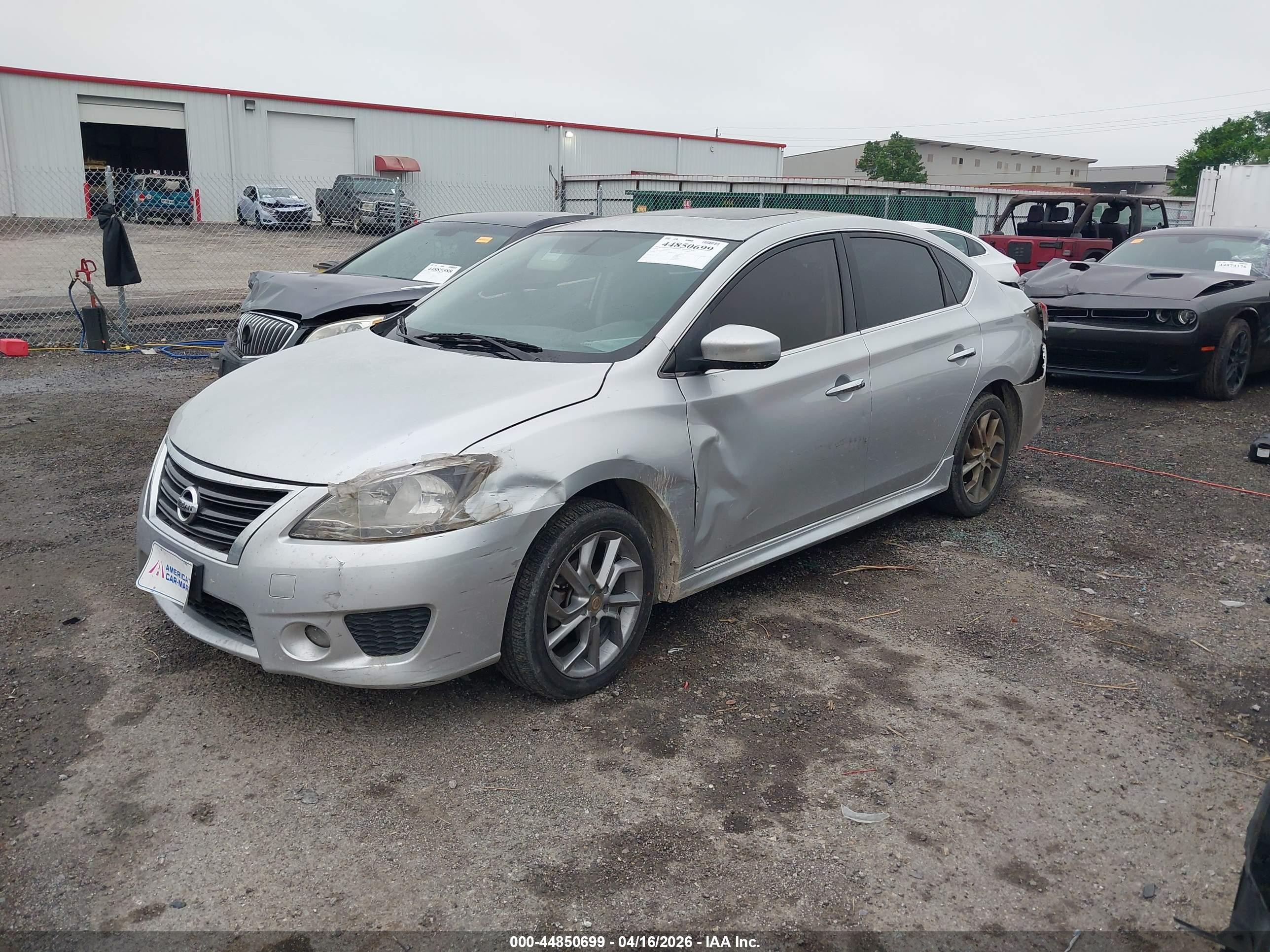 2014 Nissan Sentra Sr Silver vin: 3N1AB7AP4EY247444