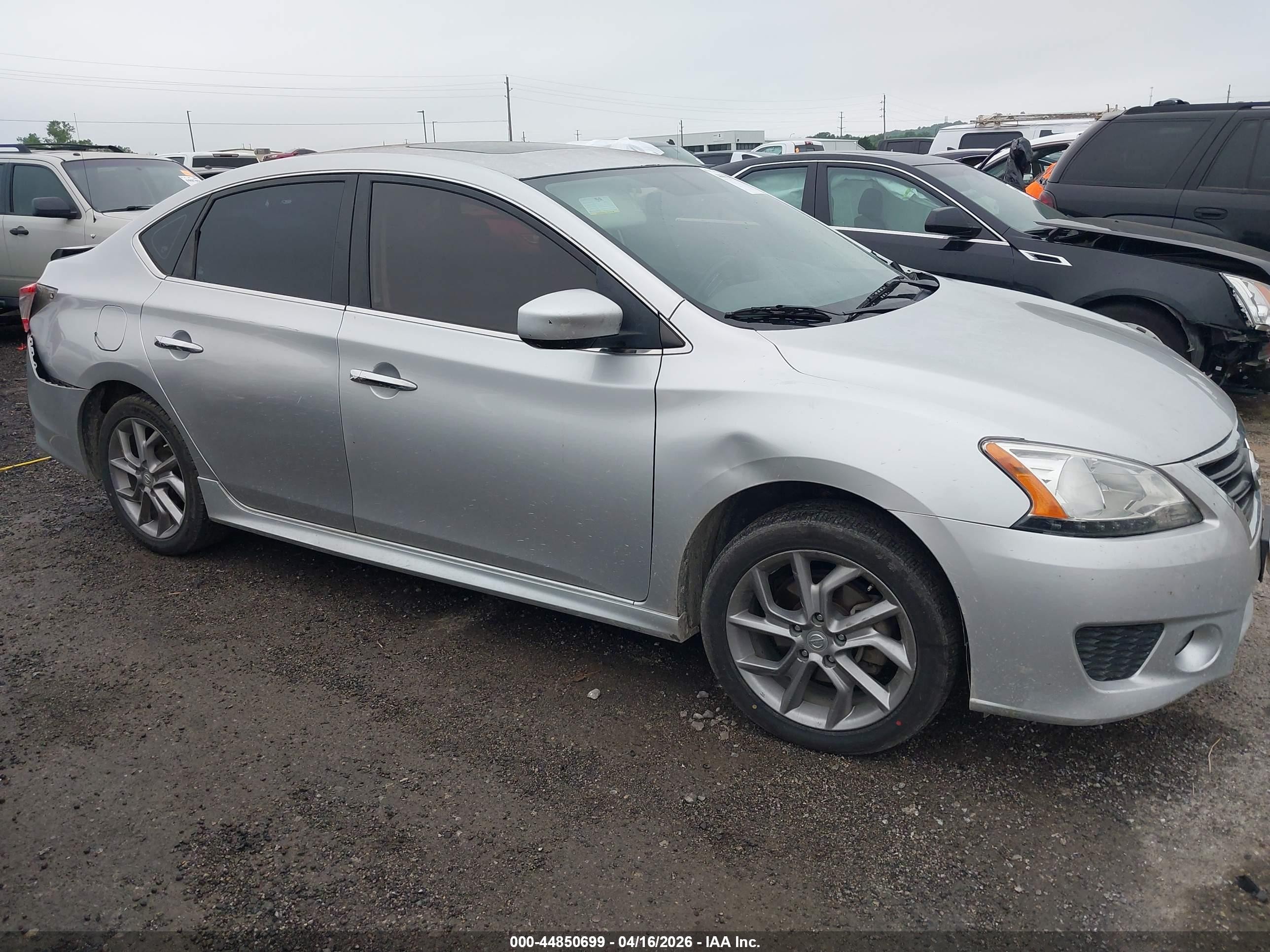 2014 Nissan Sentra Sr Silver vin: 3N1AB7AP4EY247444