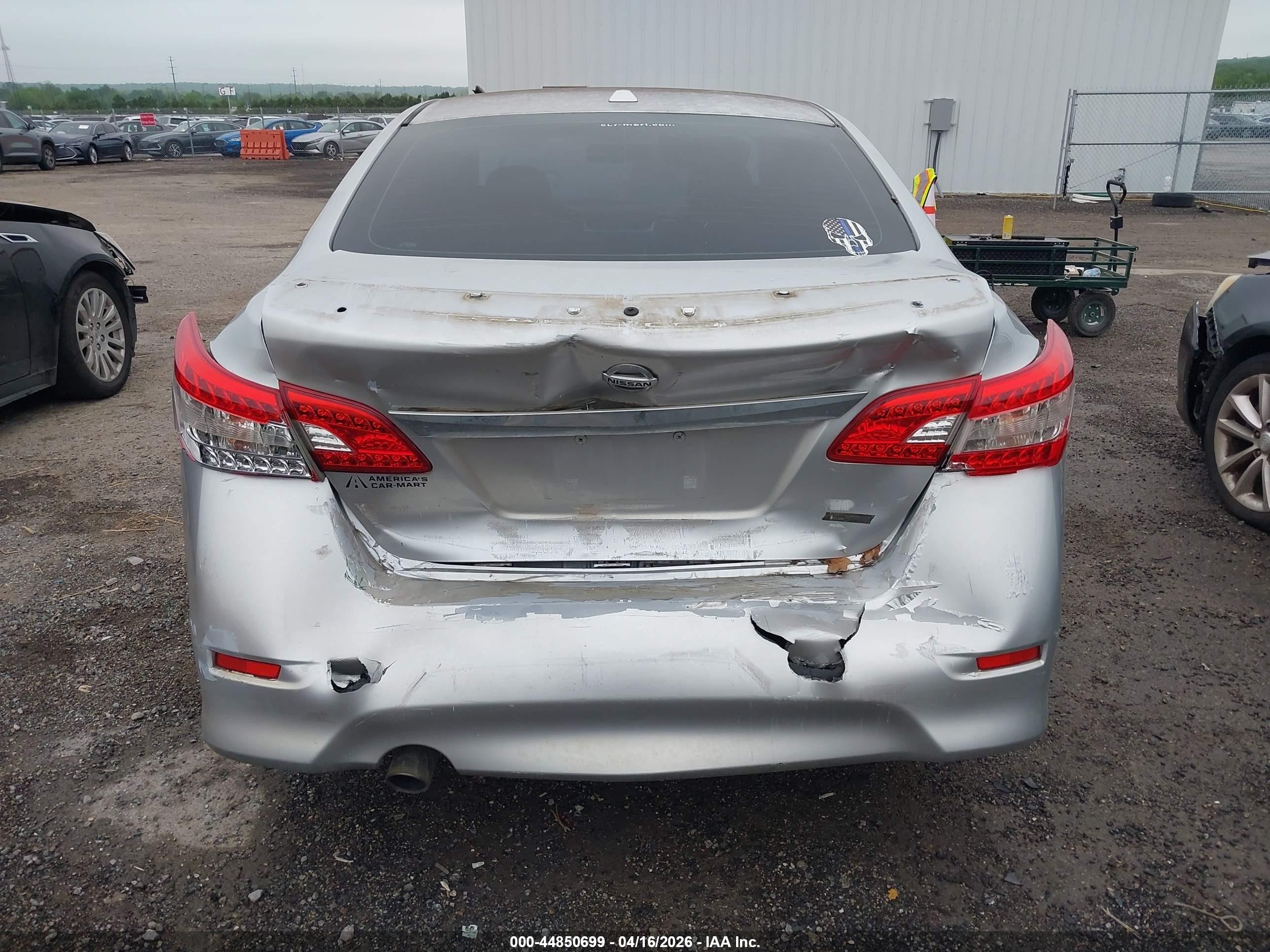 2014 Nissan Sentra Sr Silver vin: 3N1AB7AP4EY247444