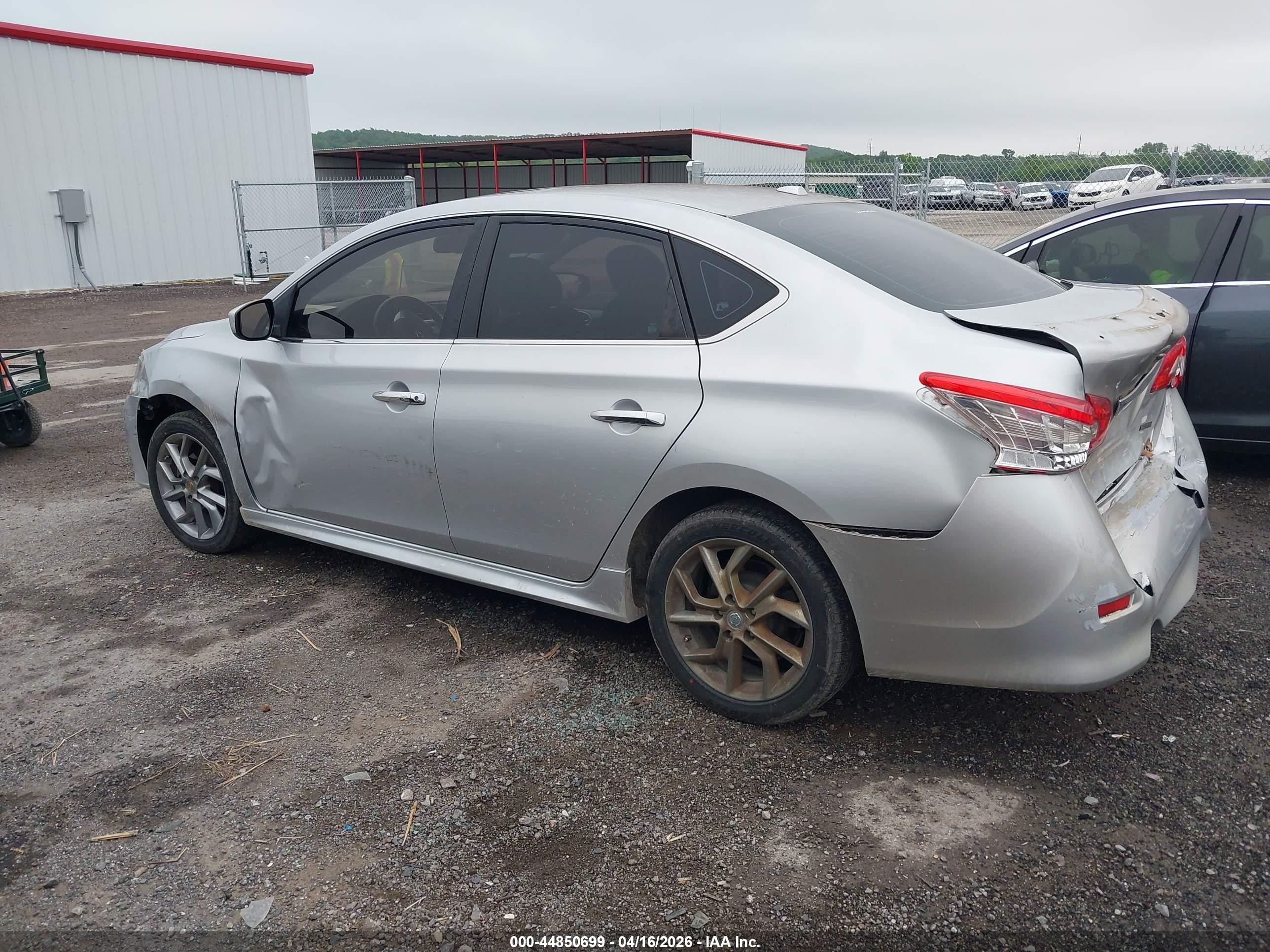 2014 Nissan Sentra Sr Silver vin: 3N1AB7AP4EY247444