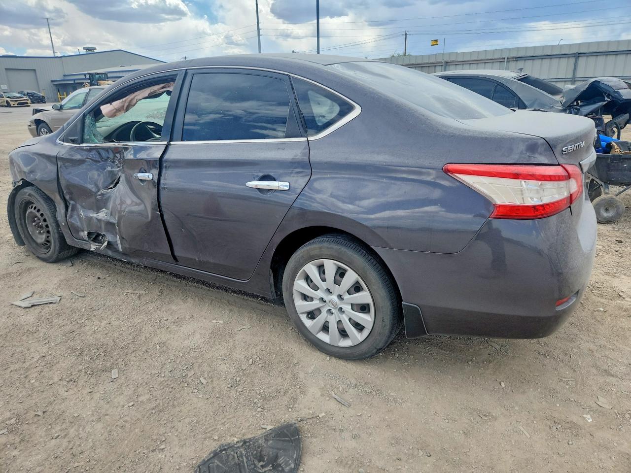 2014 Nissan Sentra S Gray vin: 3N1AB7AP4EY252241