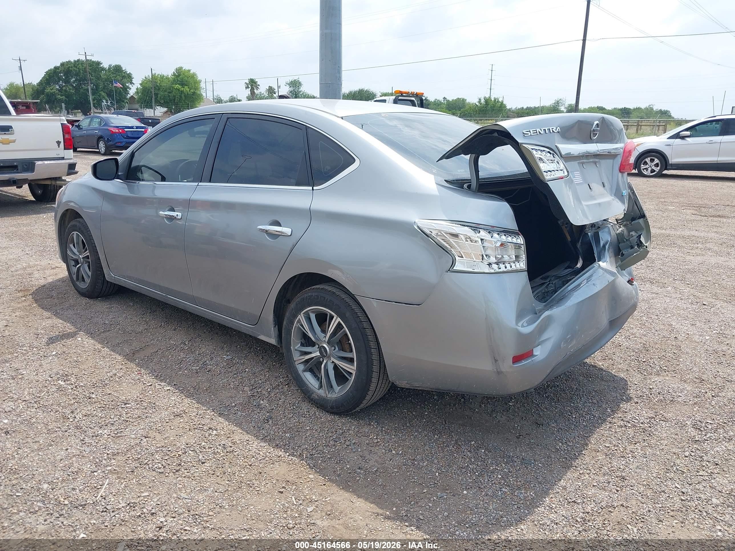 2014 Nissan Sentra Sv Серый vin: 3N1AB7AP4EY255205